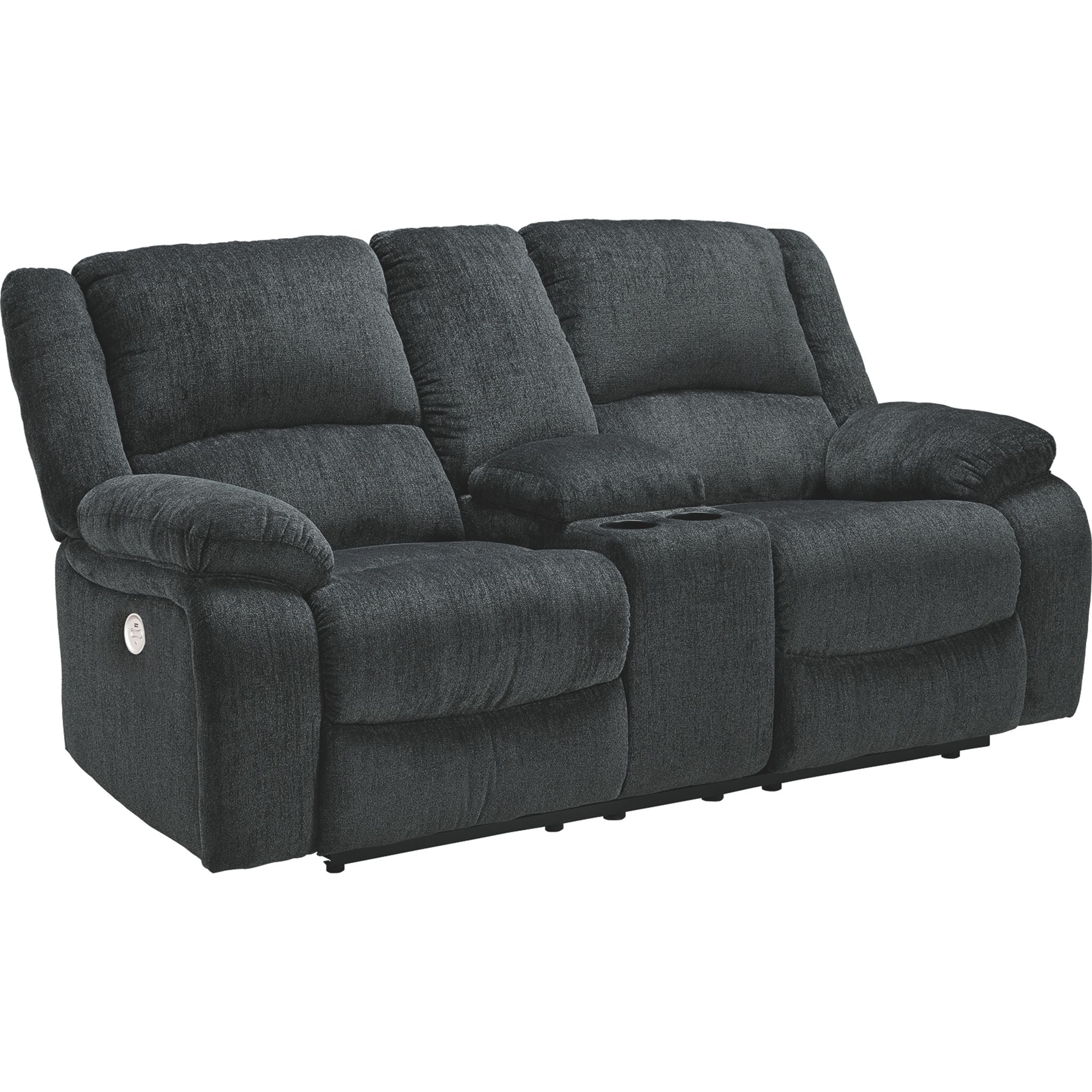 Draycoll Power Reclining Loveseat with Console - Slate - Image 5
