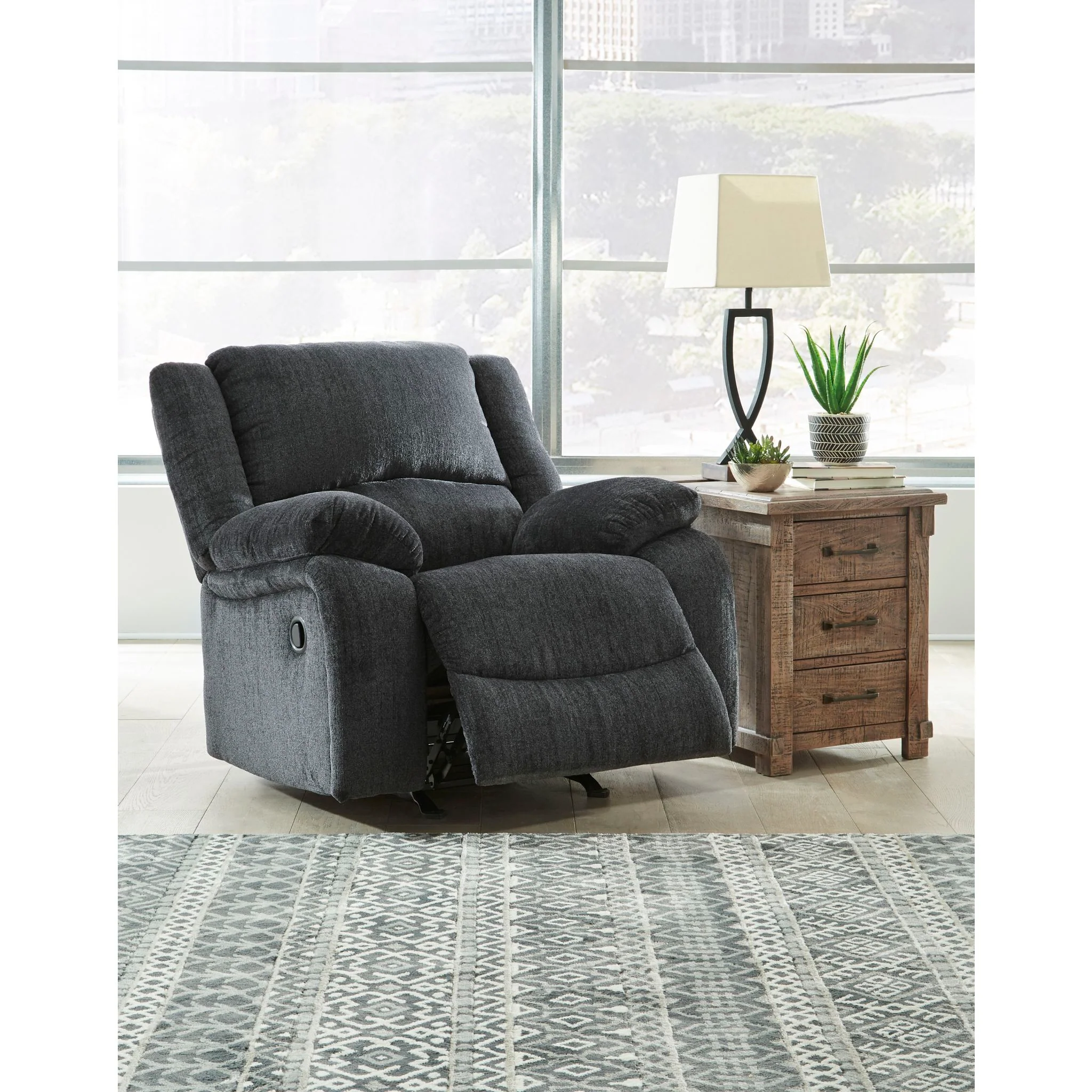 Draycoll Rocker Recliner - Slate - Image 2