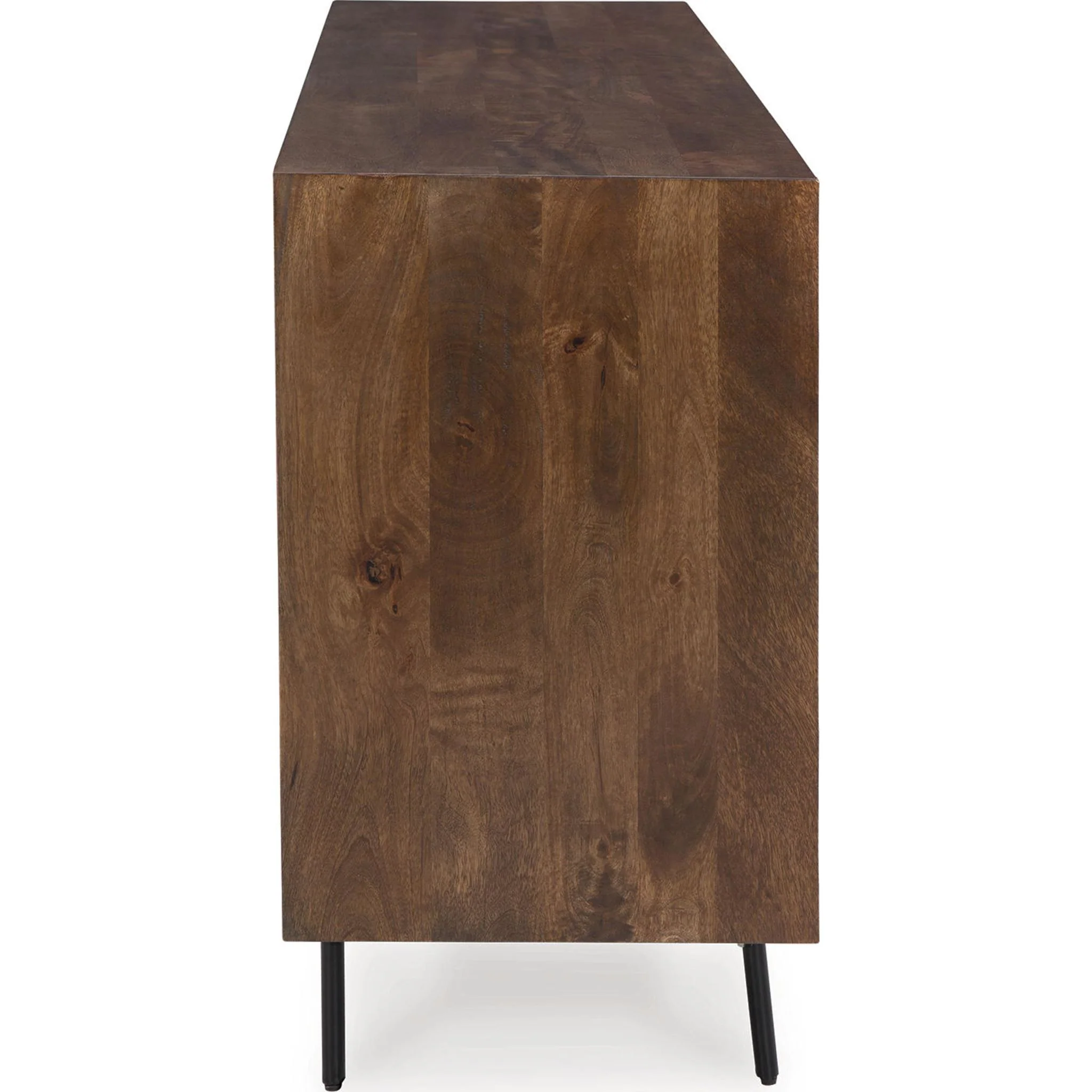 Dreggan Accent Cabinet - Brown/Gold Finish - Image 11