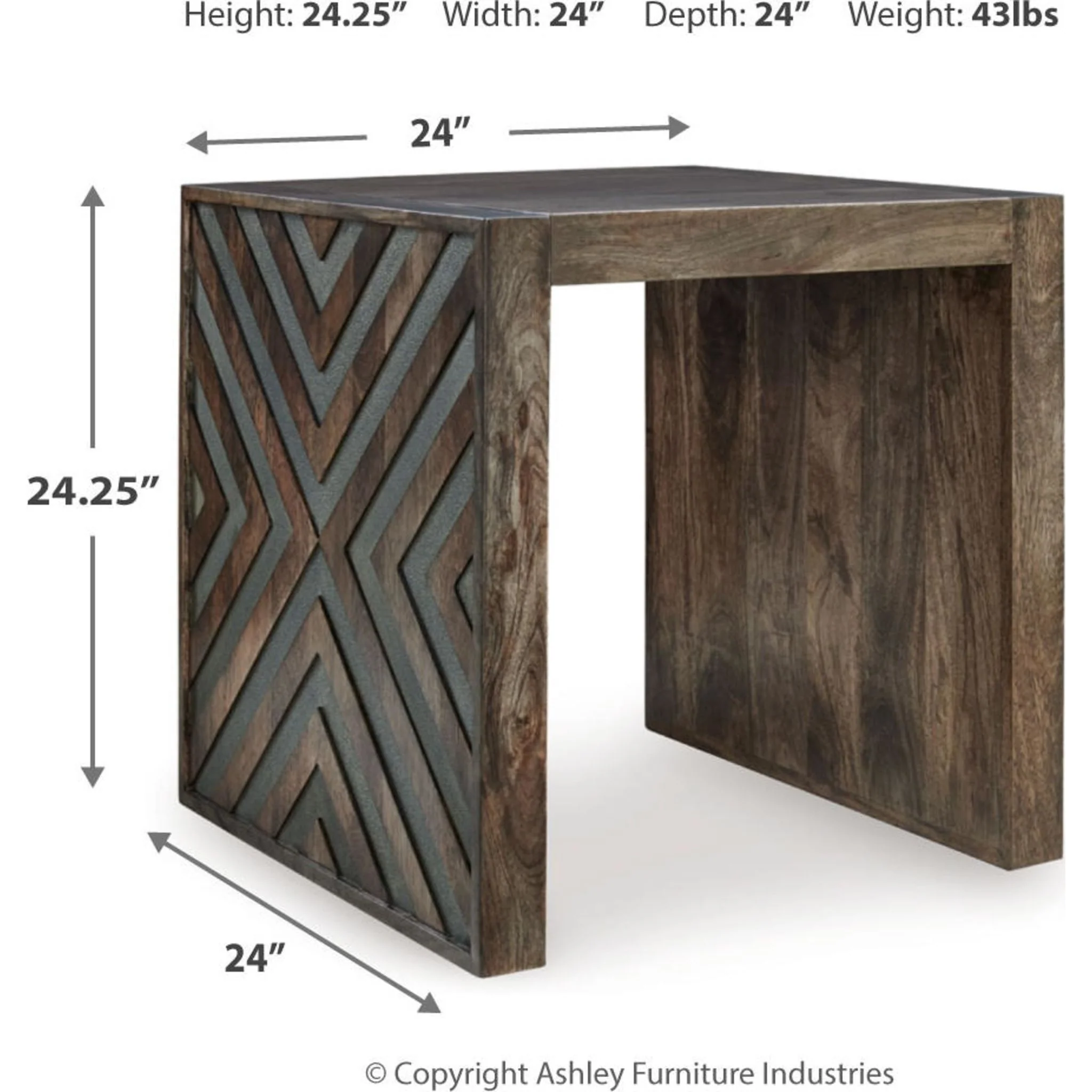 Dreggan End Table - Brown - Image 3