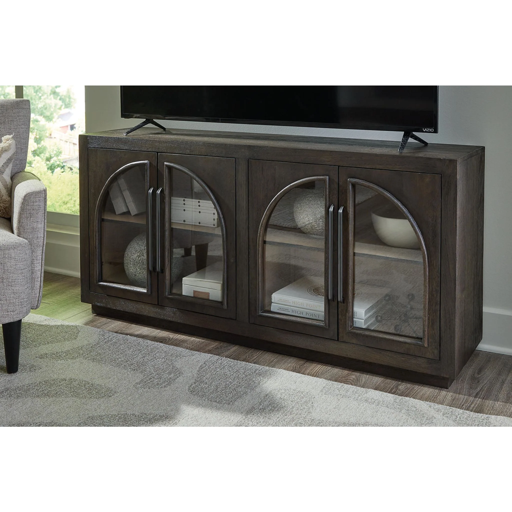 Dreley Accent Cabinet - Grayish Brown - Image 7