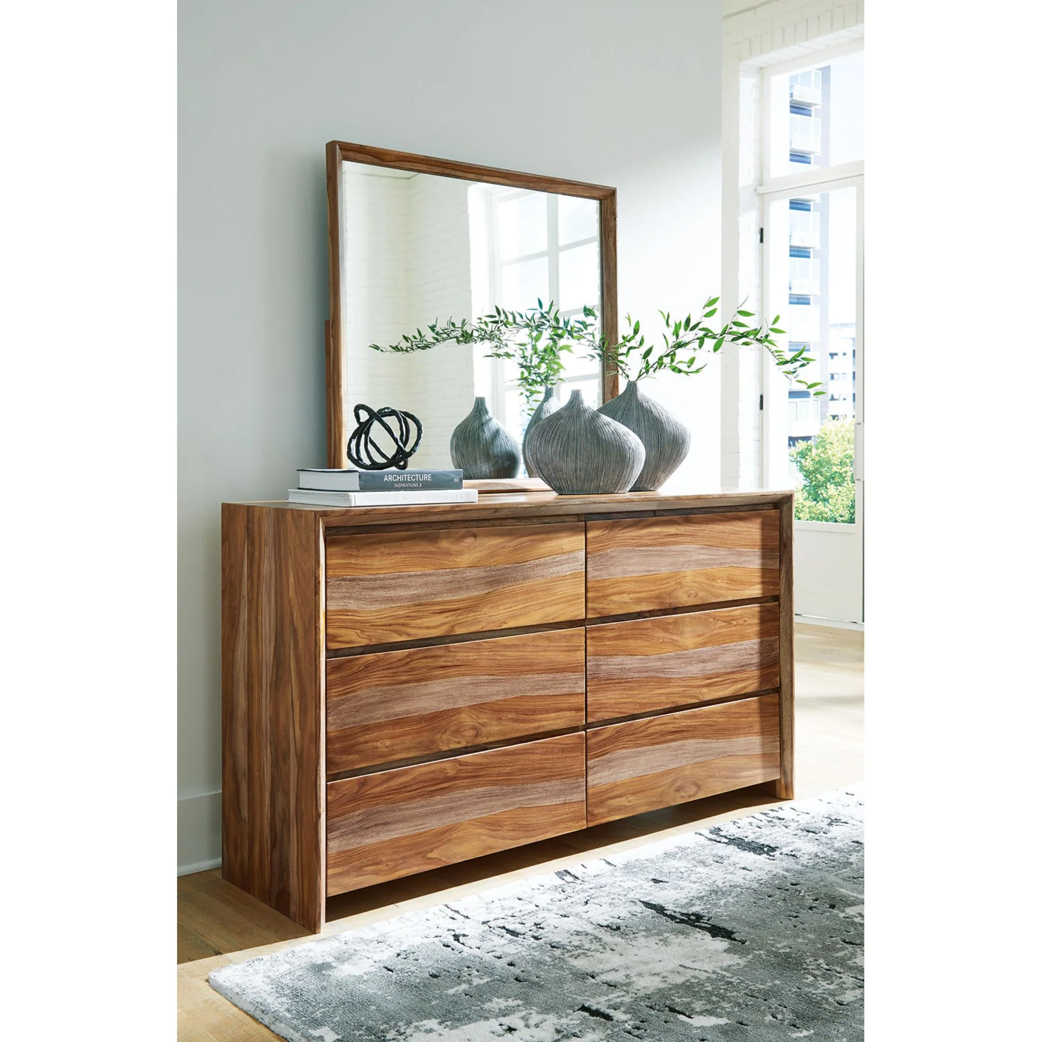 Dressonni Dresser and Mirror - Brown - Image 2
