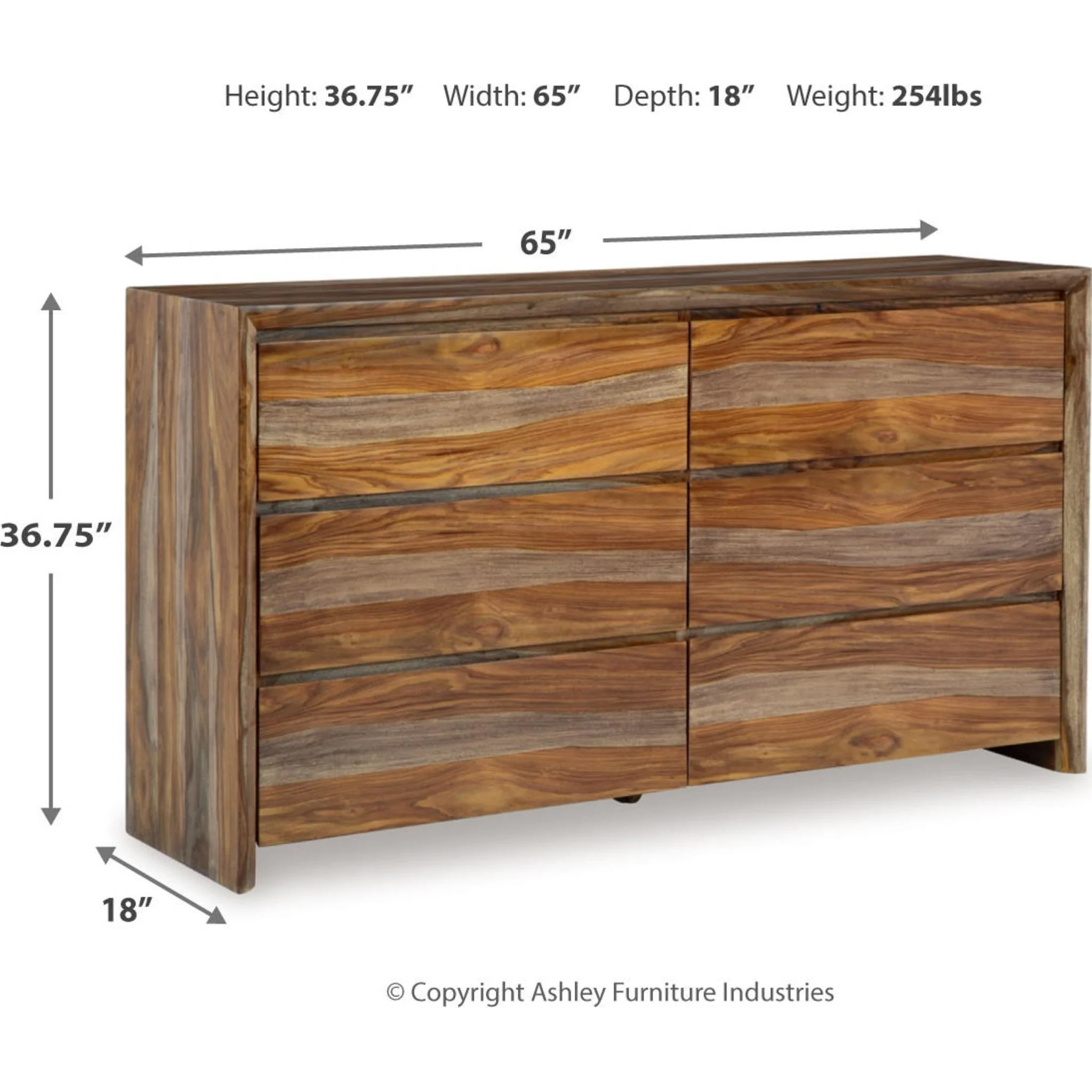 Dressonni Dresser - Brown - Image 5