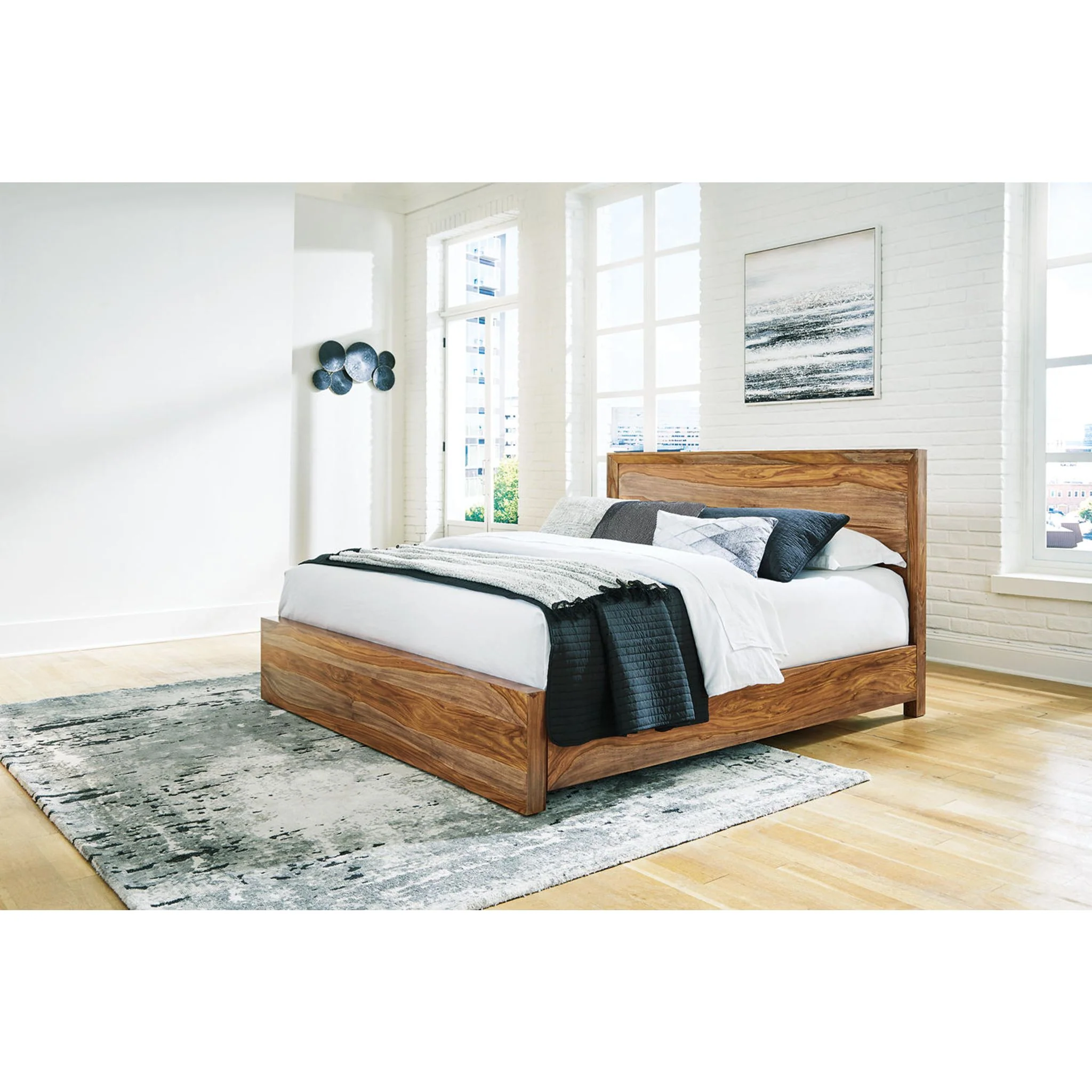 Dressonni Panel Bed - Brown - Image 12