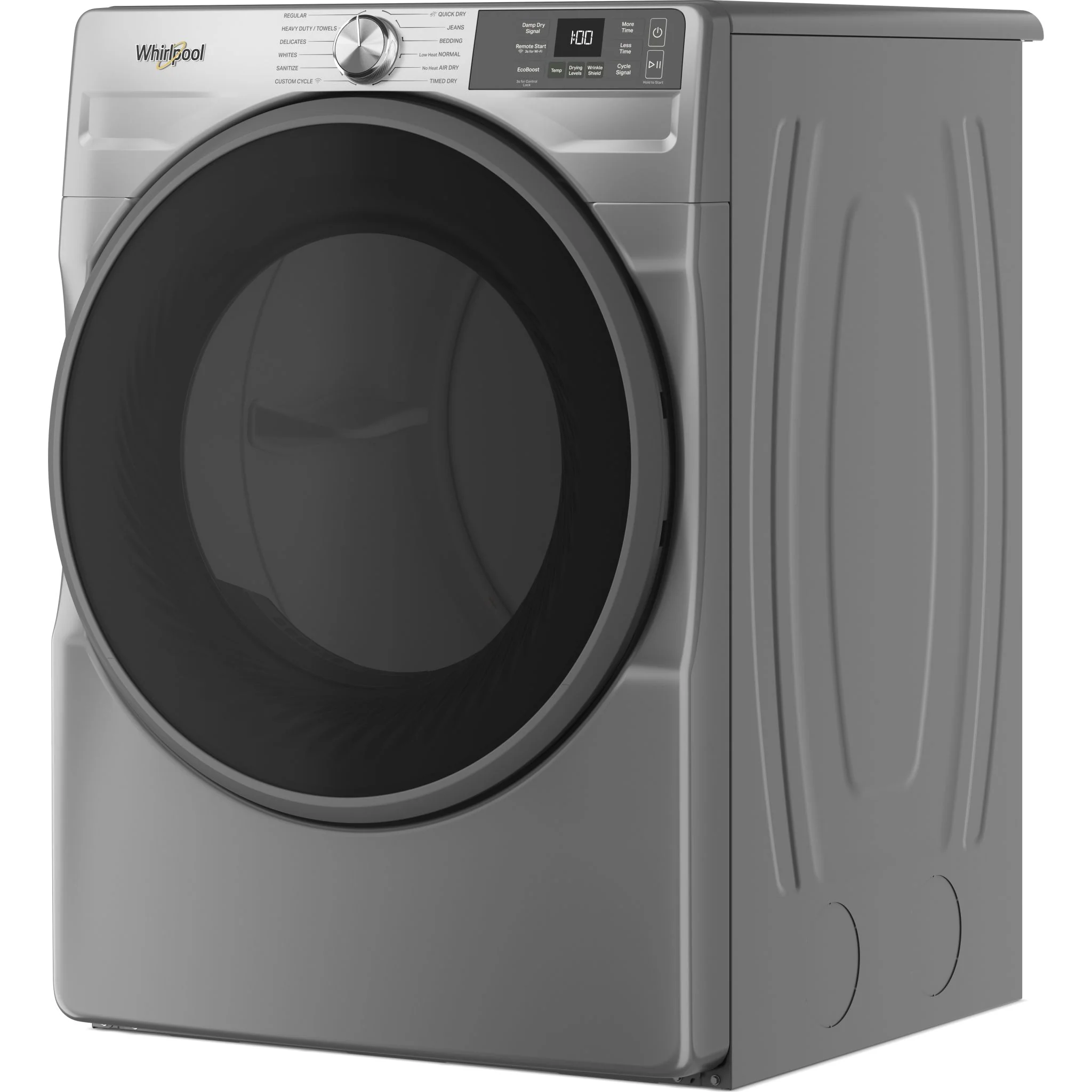 Whirlpool 7.4 cu. ft. Smart Front Load ENERGY STAR Electric Dryer with Wrinkle ShieldOption -Radiant Silver (YWED5720RR) - Image 3