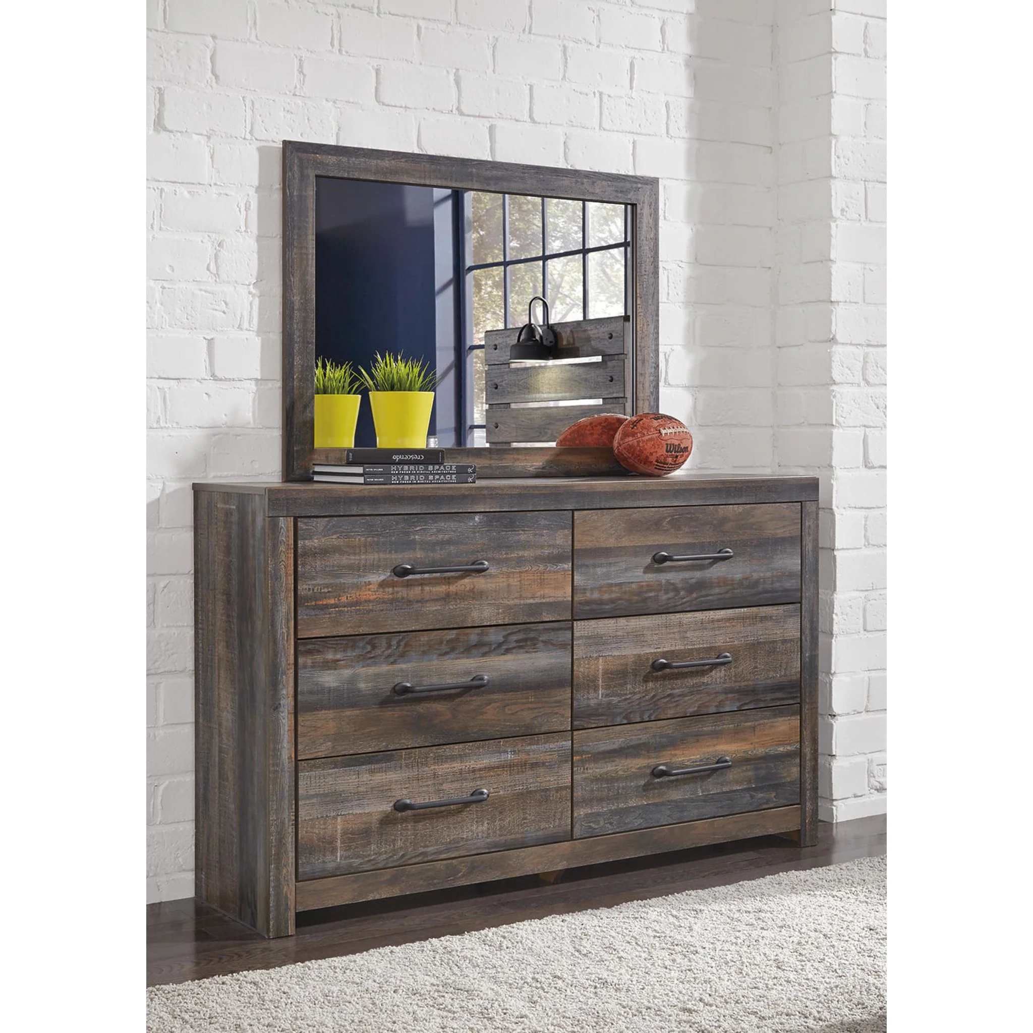 Drystan 5 Piece Bookcase Bedroom - Multi - Image 10