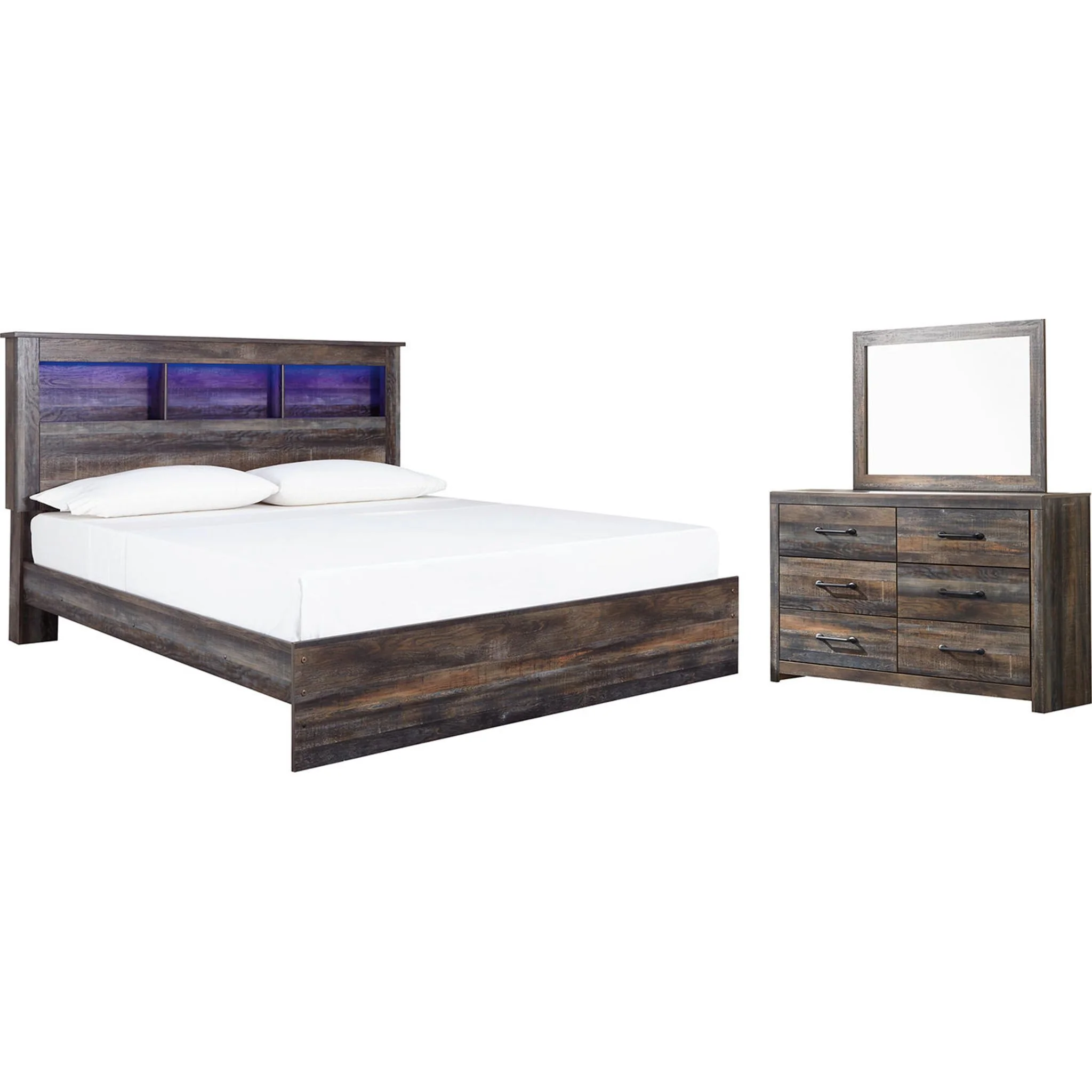 Drystan 5 Piece Bookcase Bedroom - Multi - Image 22