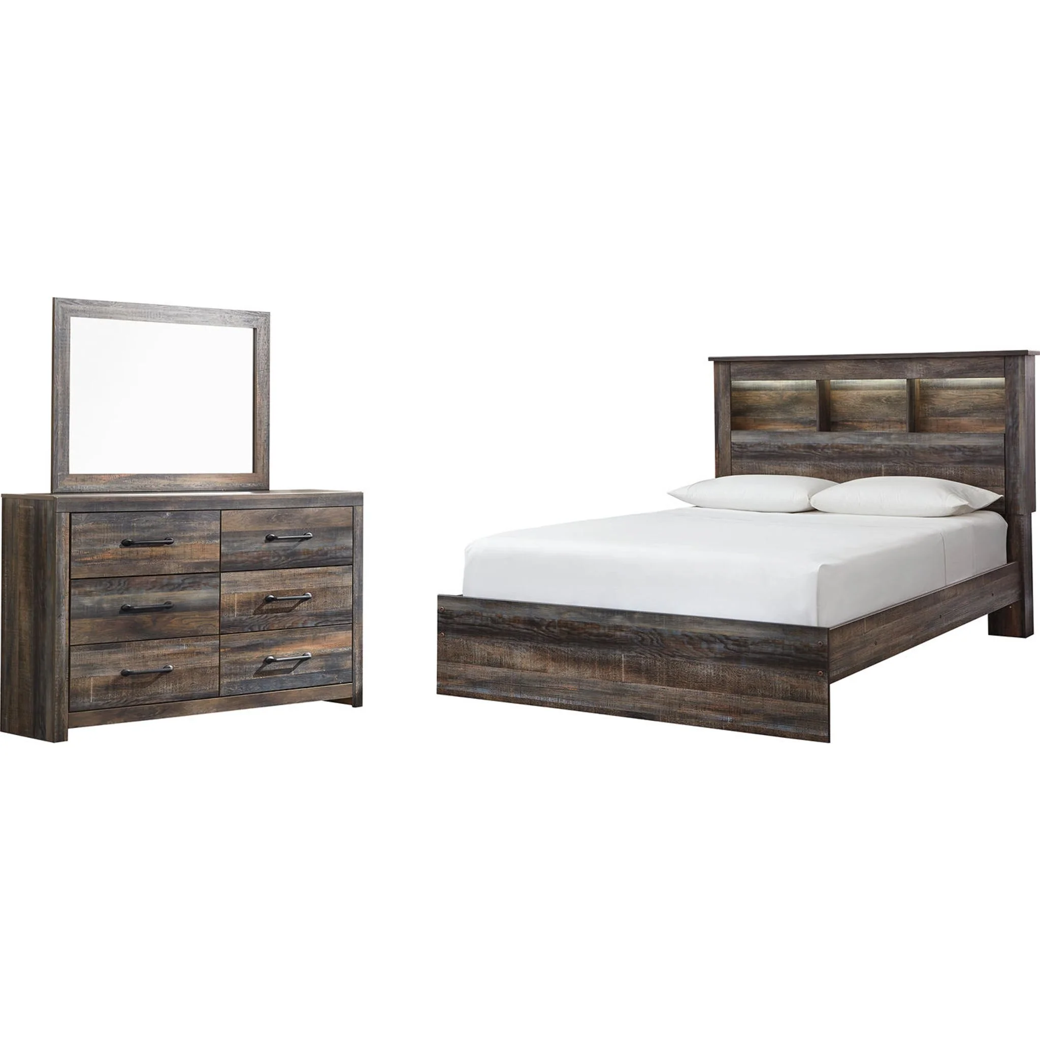 Drystan 5 Piece Bookcase Bedroom - Multi - Image 28