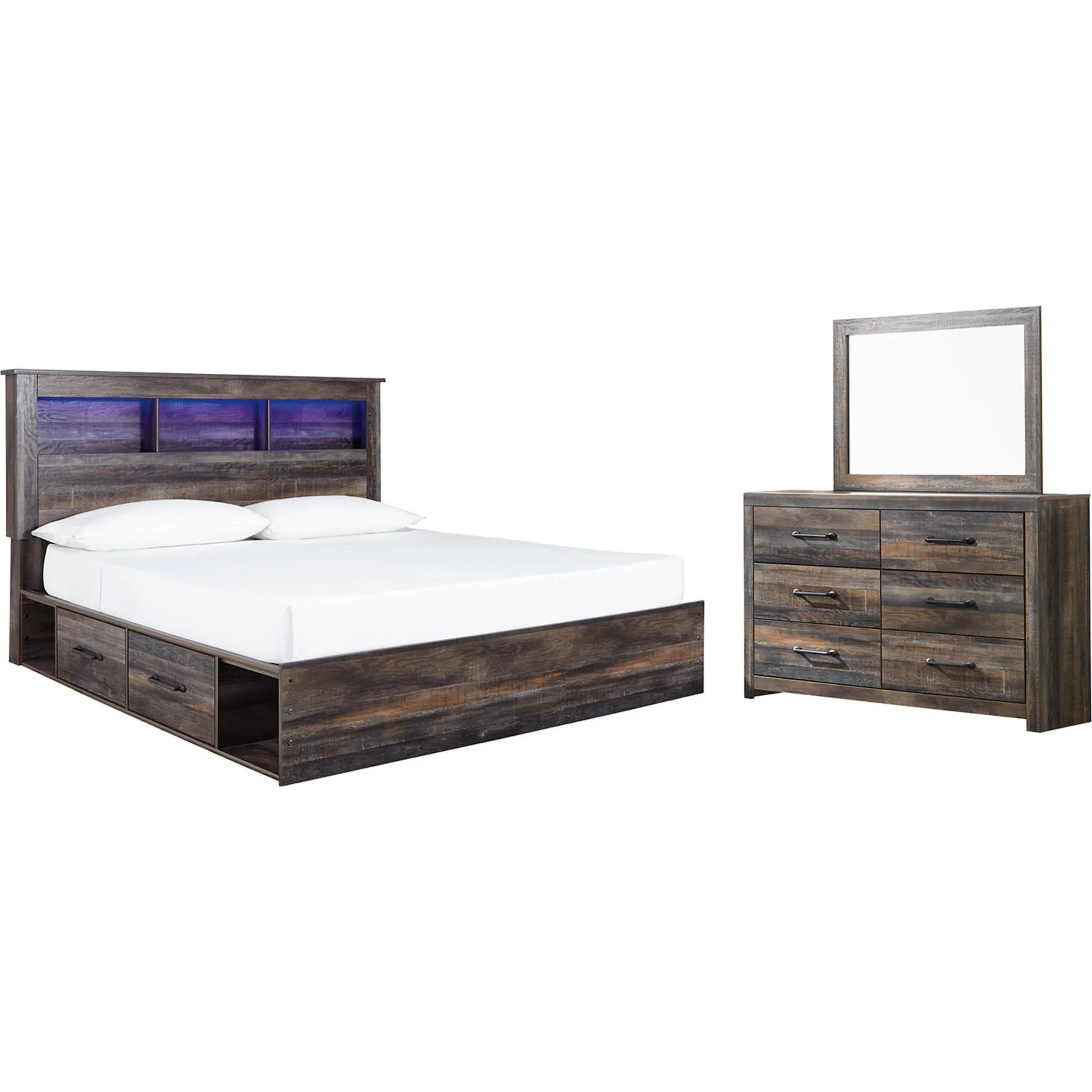 Drystan 5 Piece King Storage Bedroom - Multi - Image 7