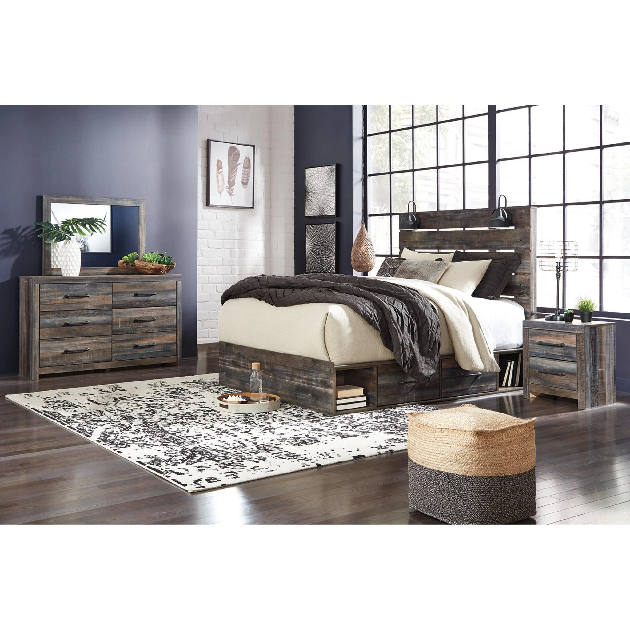 Drystan 5 Piece King Storage Bedroom - Multi - Image 2
