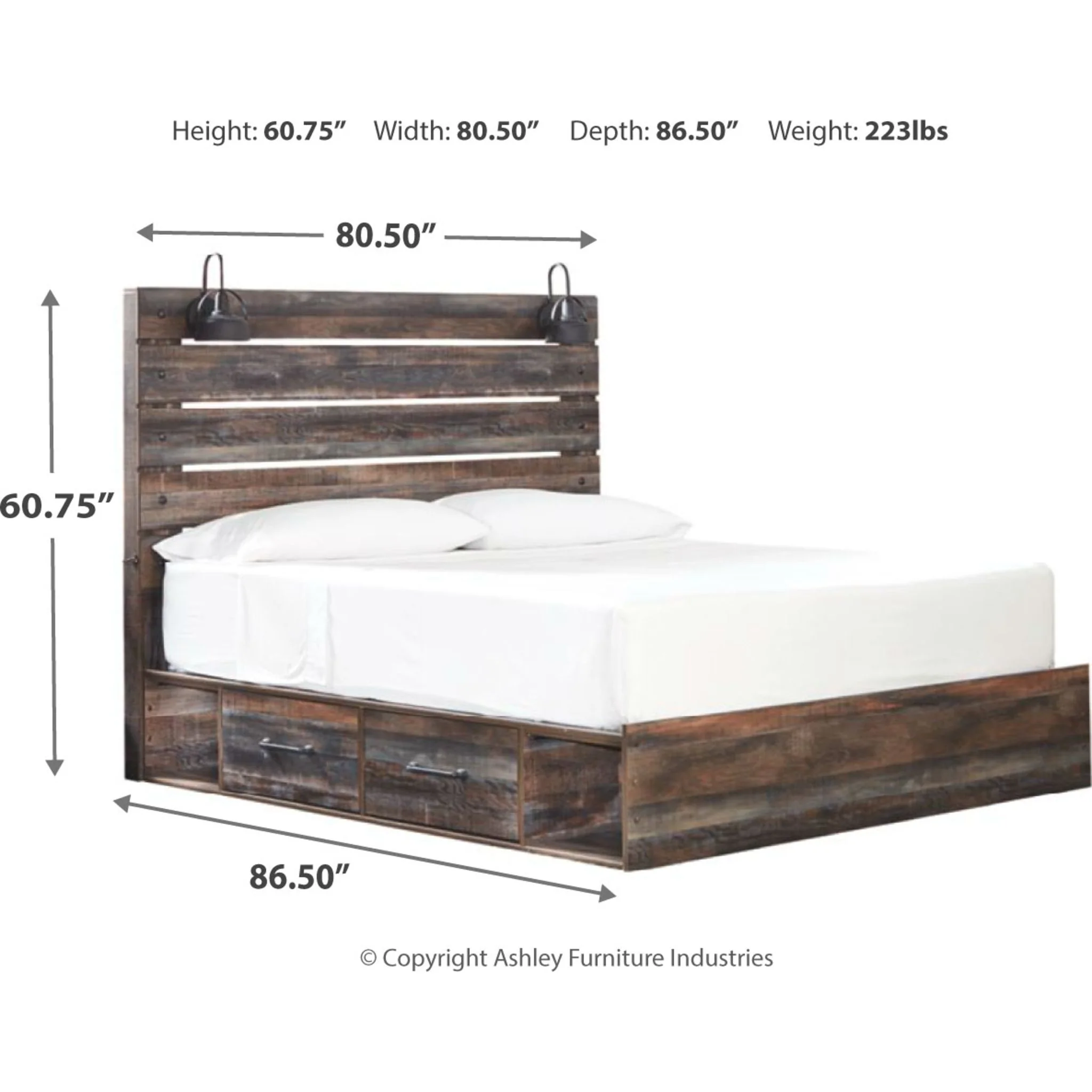 Drystan 5 Piece King Storage Bedroom - Multi - Image 5