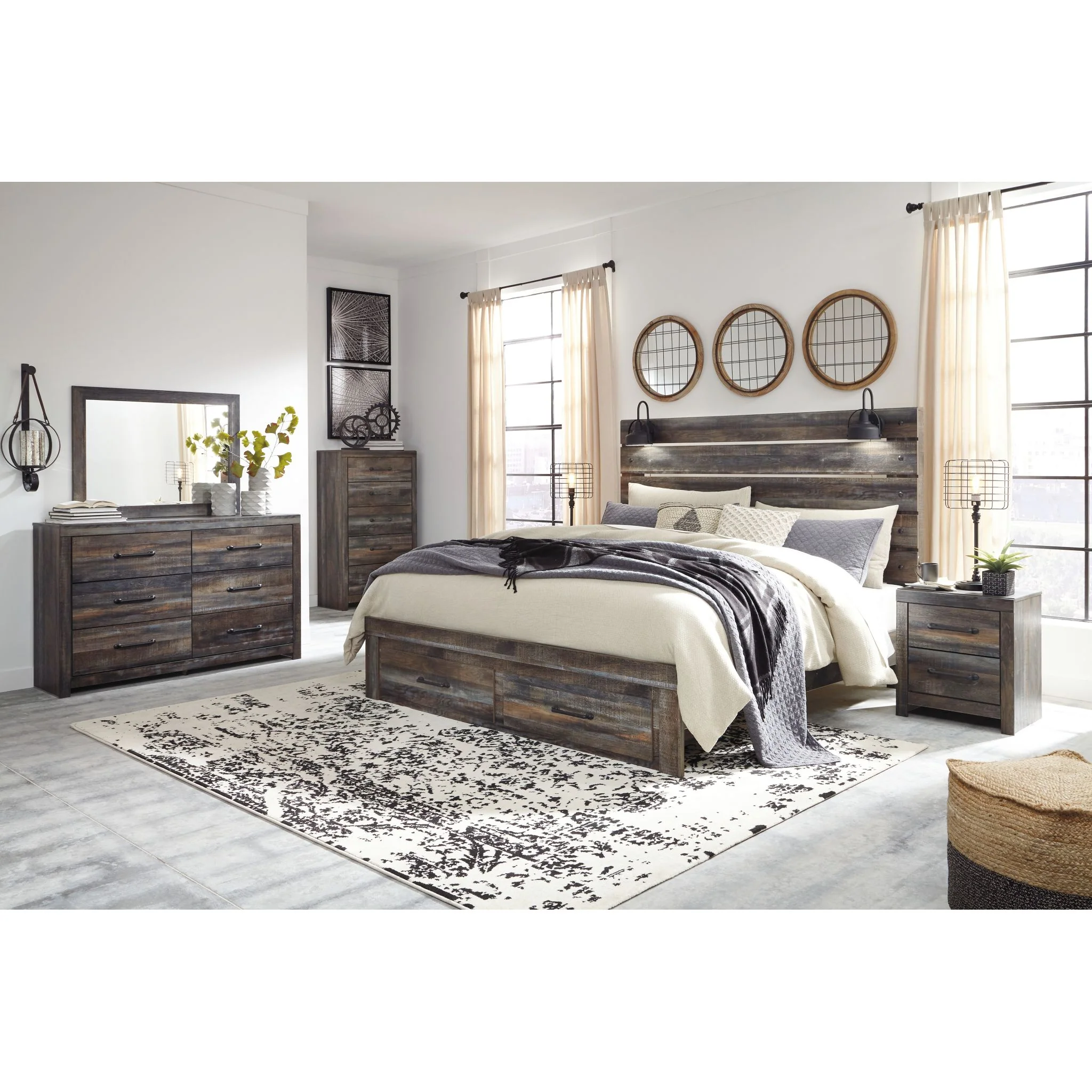 Drystan 5 Piece King Storage Bedroom - Multi - Image 2