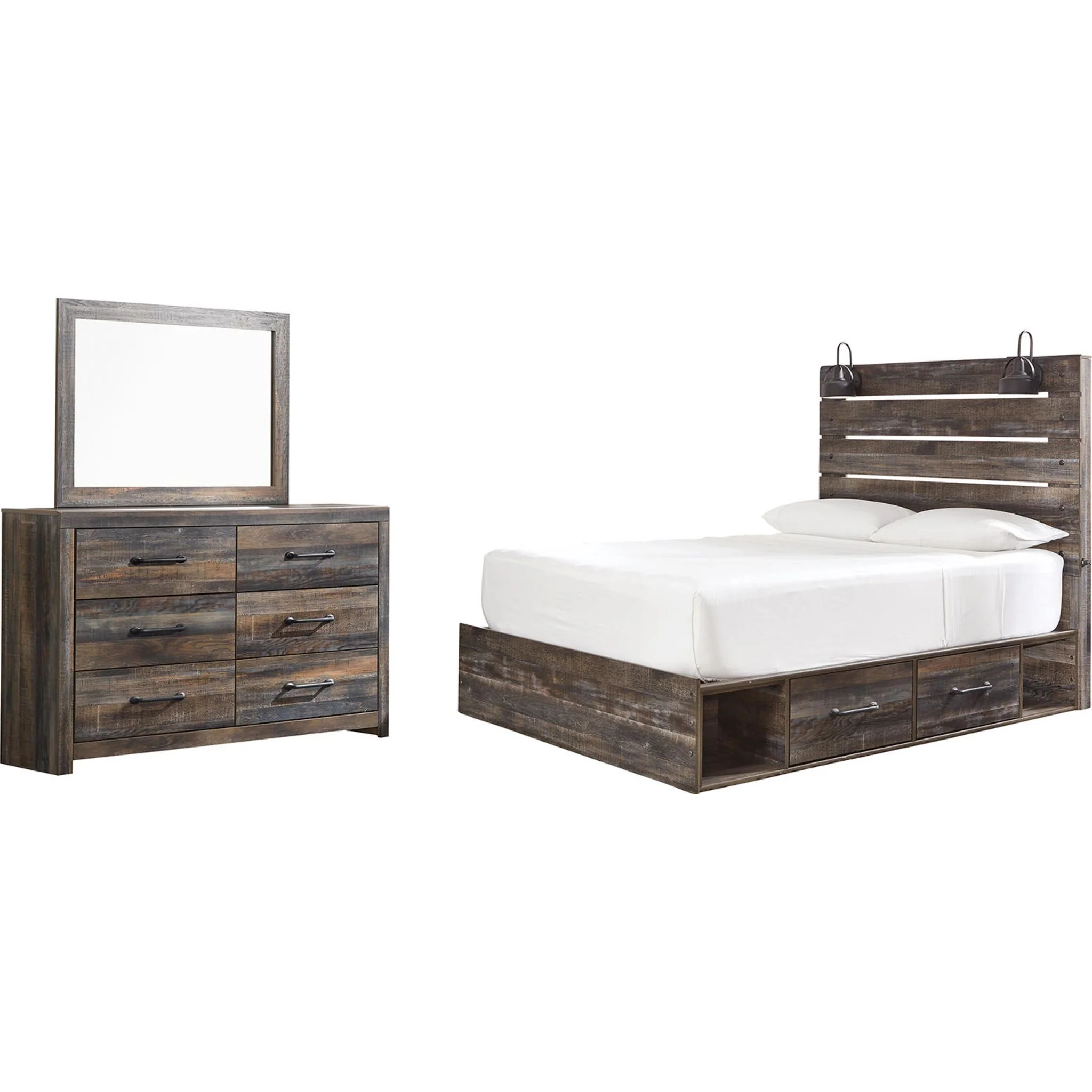 Drystan 5 Piece Queen Storage Bedroom - Multi - Image 13