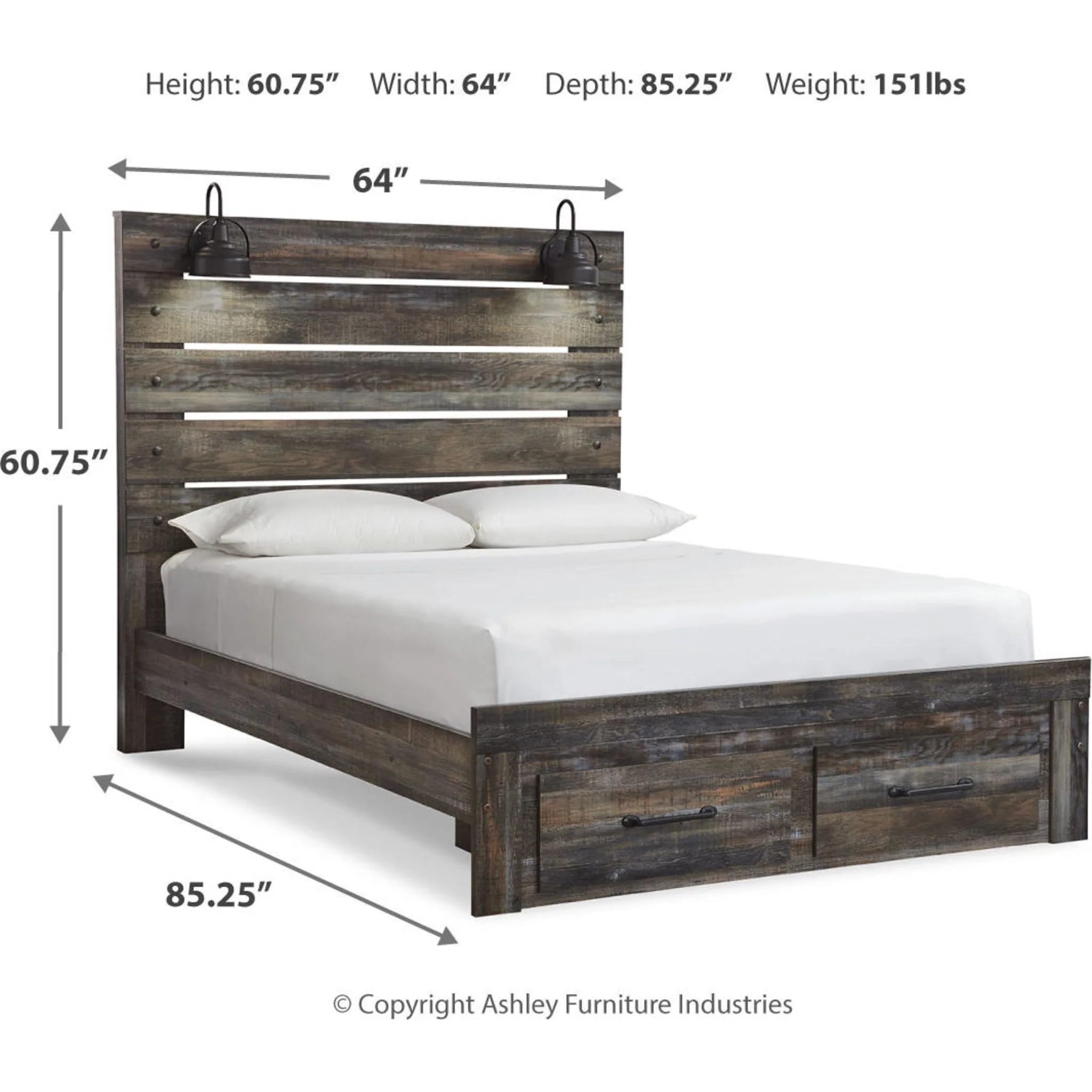 Drystan 5 Piece Queen Storage Bedroom - Multi - Image 13