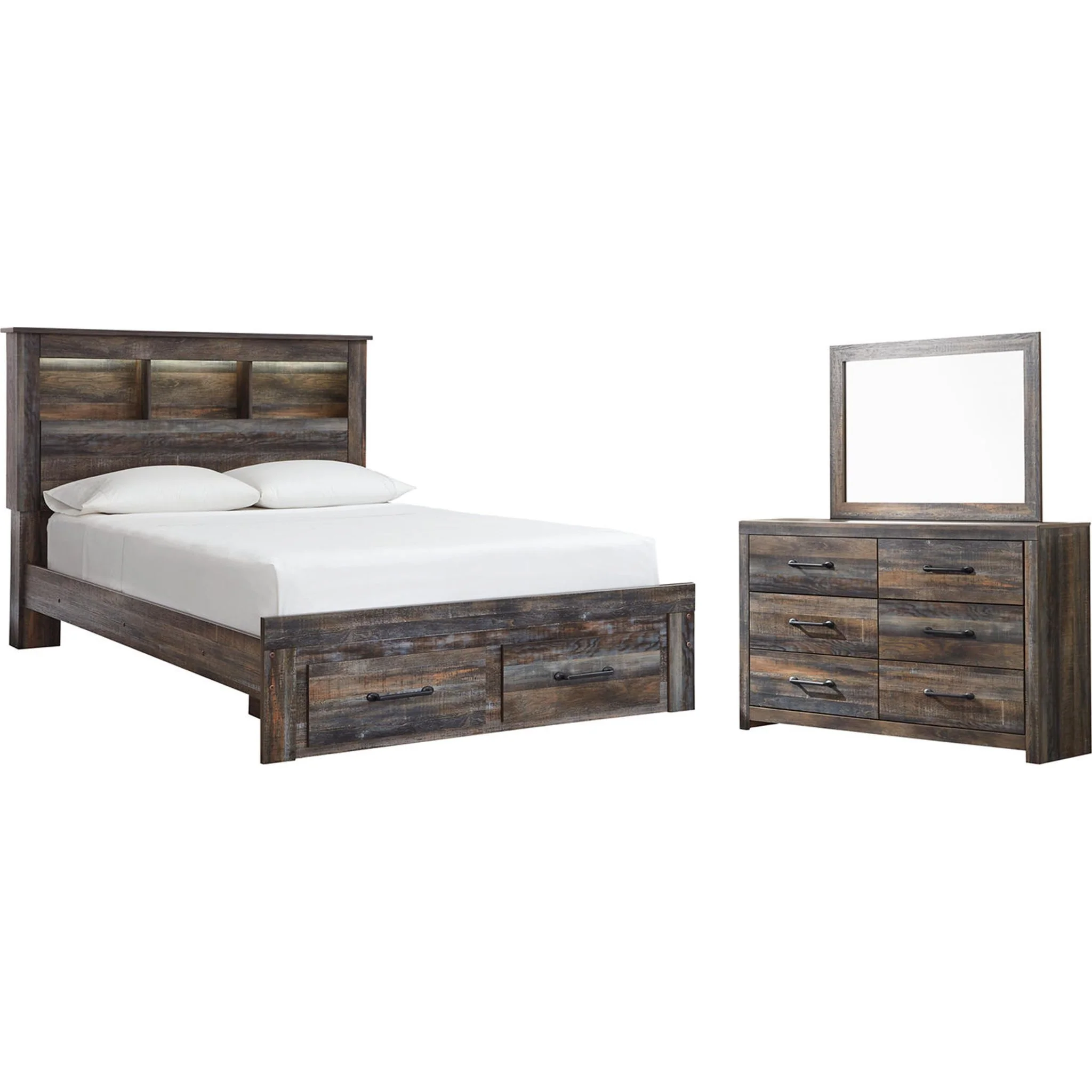 Drystan 5 Piece Queen Storage Bedroom - Multi - Image 7
