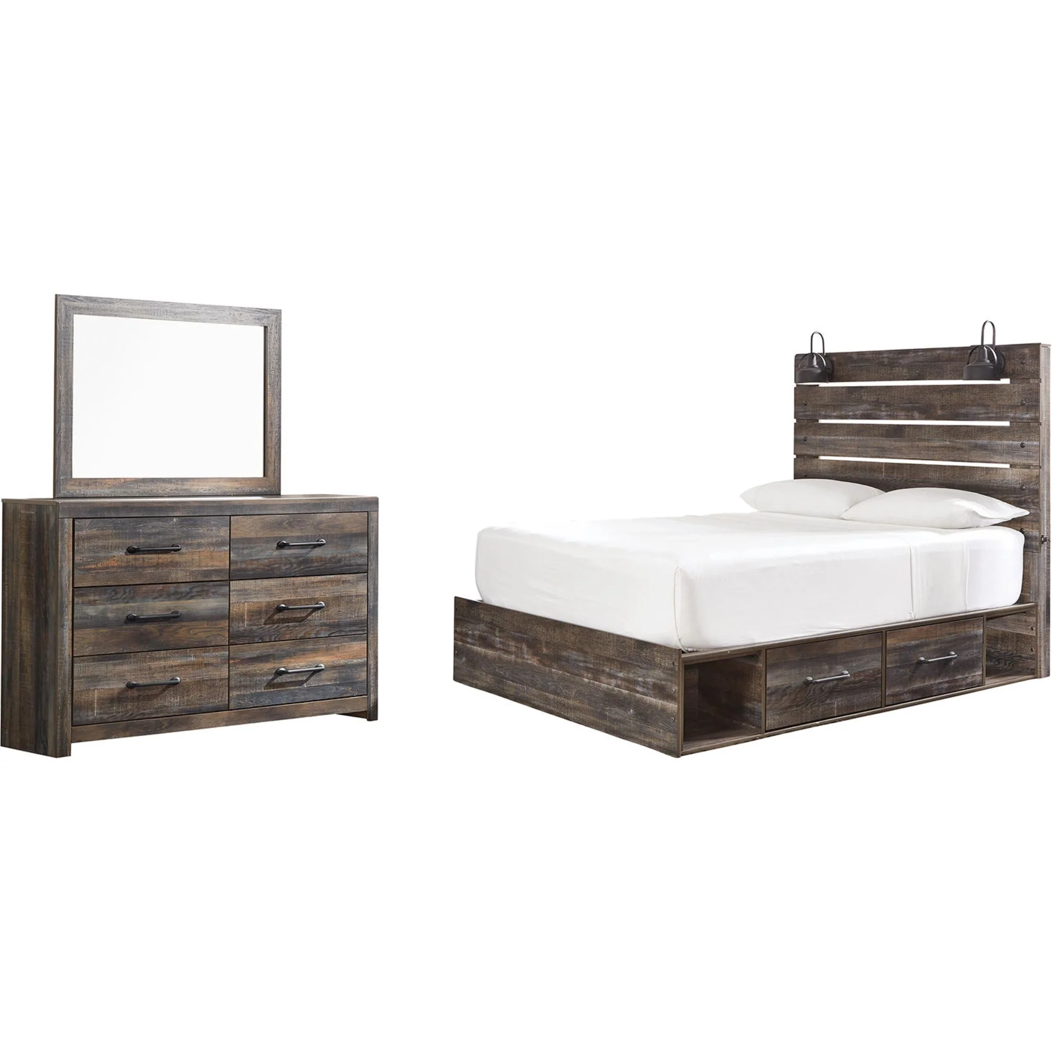 Drystan 5 Piece Queen Storage Bedroom - Multi - Image 19