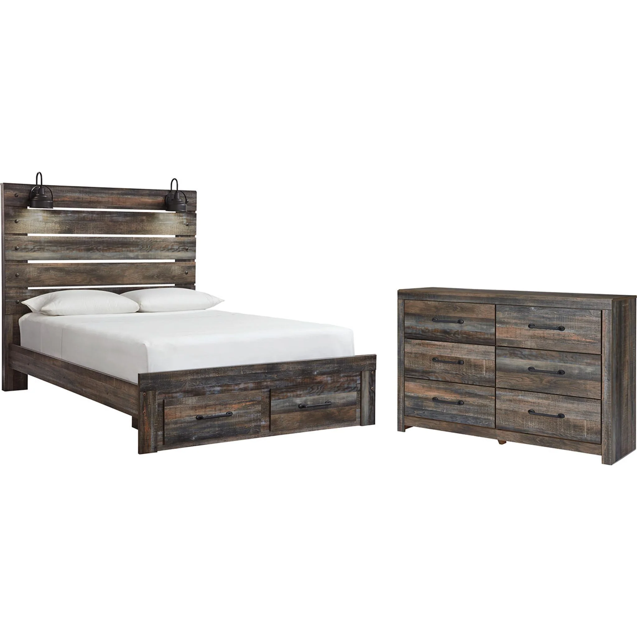 Drystan 5 Piece Queen Storage Bedroom - Multi - Image 9