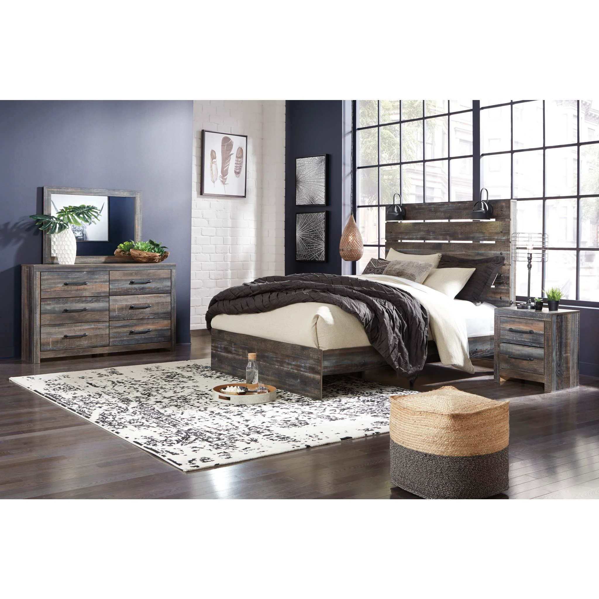 Drystan 6 Piece Queen Panel Bedroom - Multi - Image 2