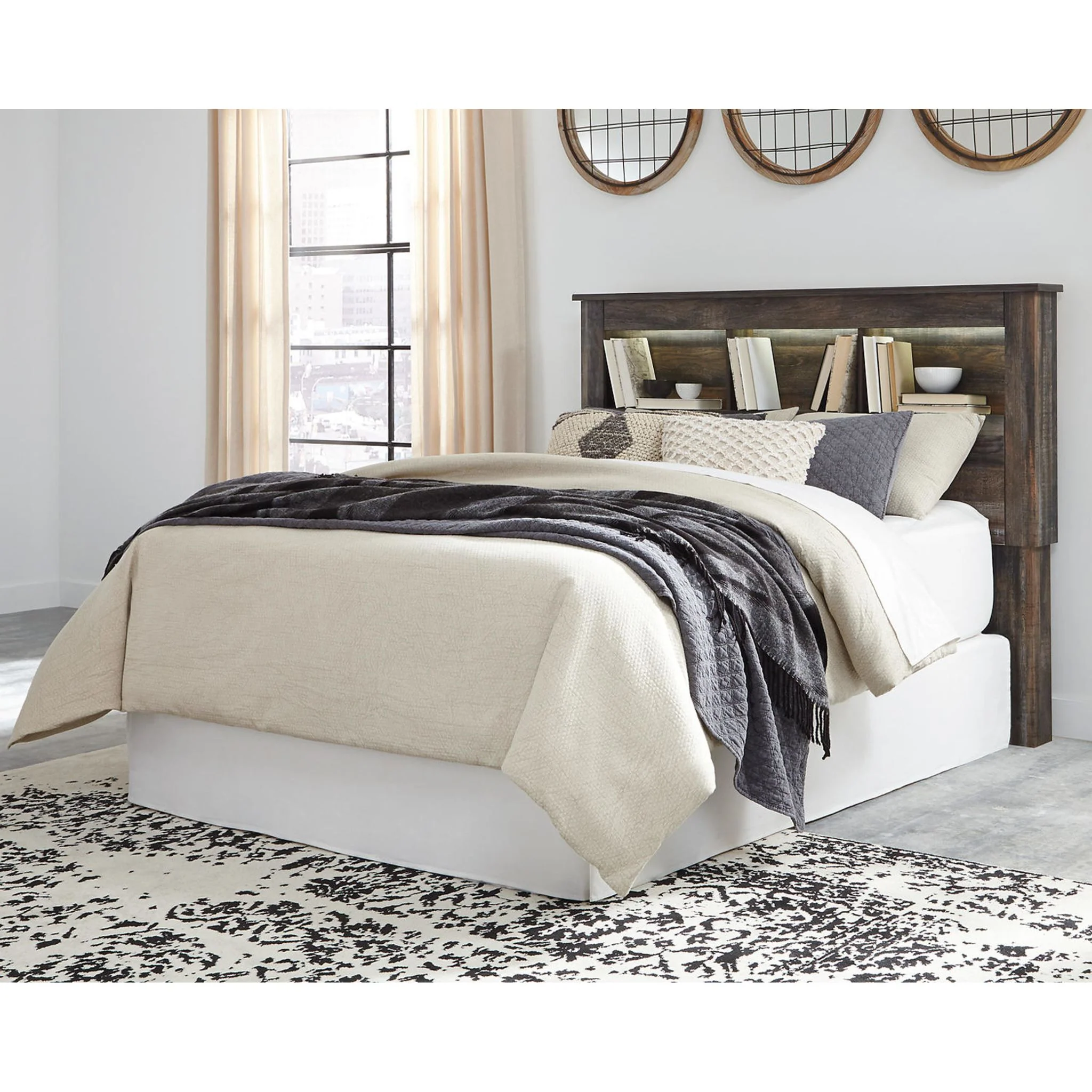 Drystan Bookcase Headboard - Multi - Image 20