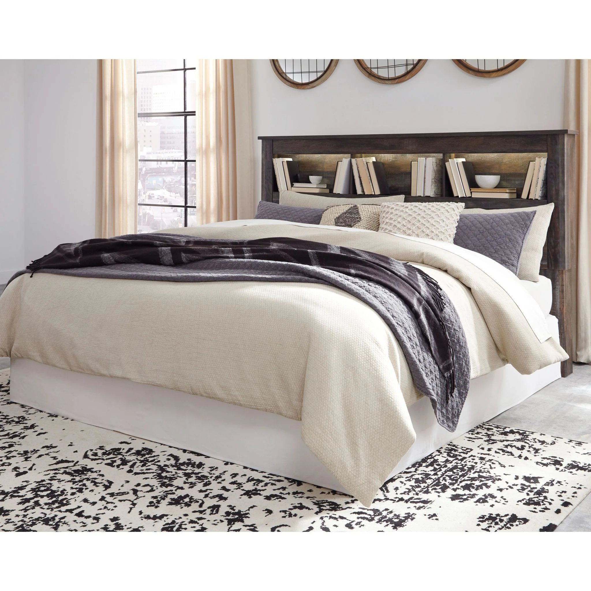 Drystan Bookcase Headboard - Multi - Image 23