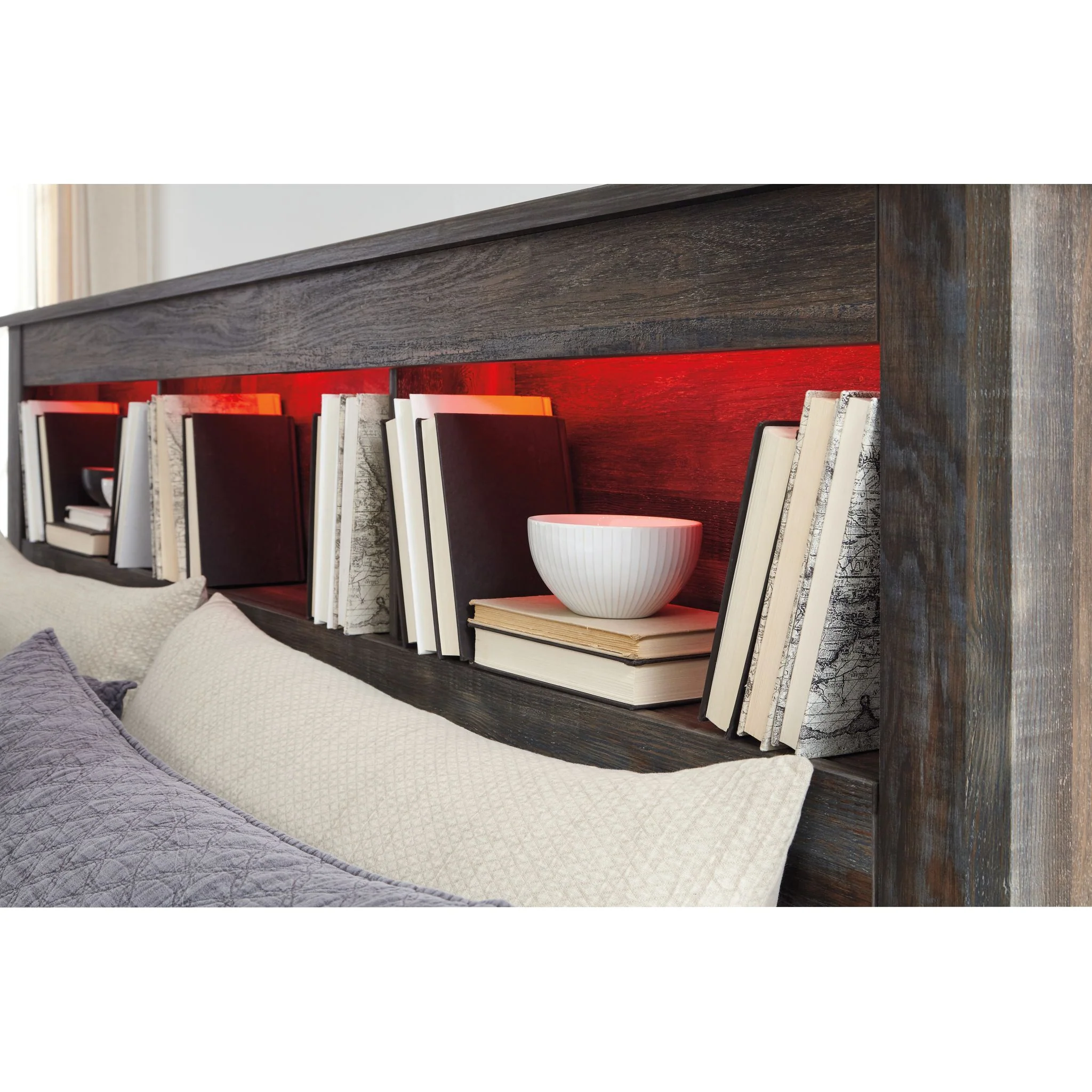 Drystan Bookcase Headboard - Multi - Image 3