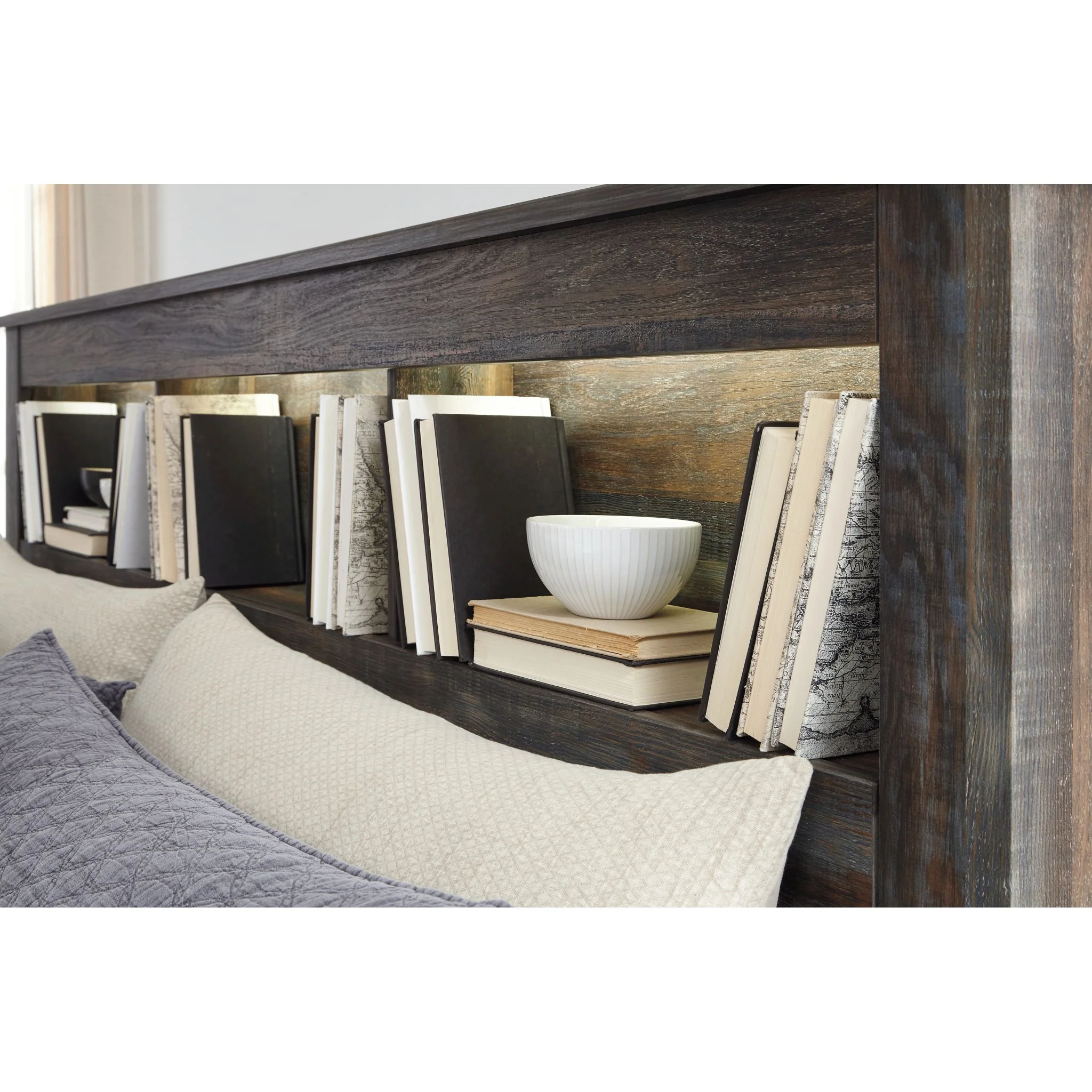 Drystan Bookcase Headboard - Multi - Image 4