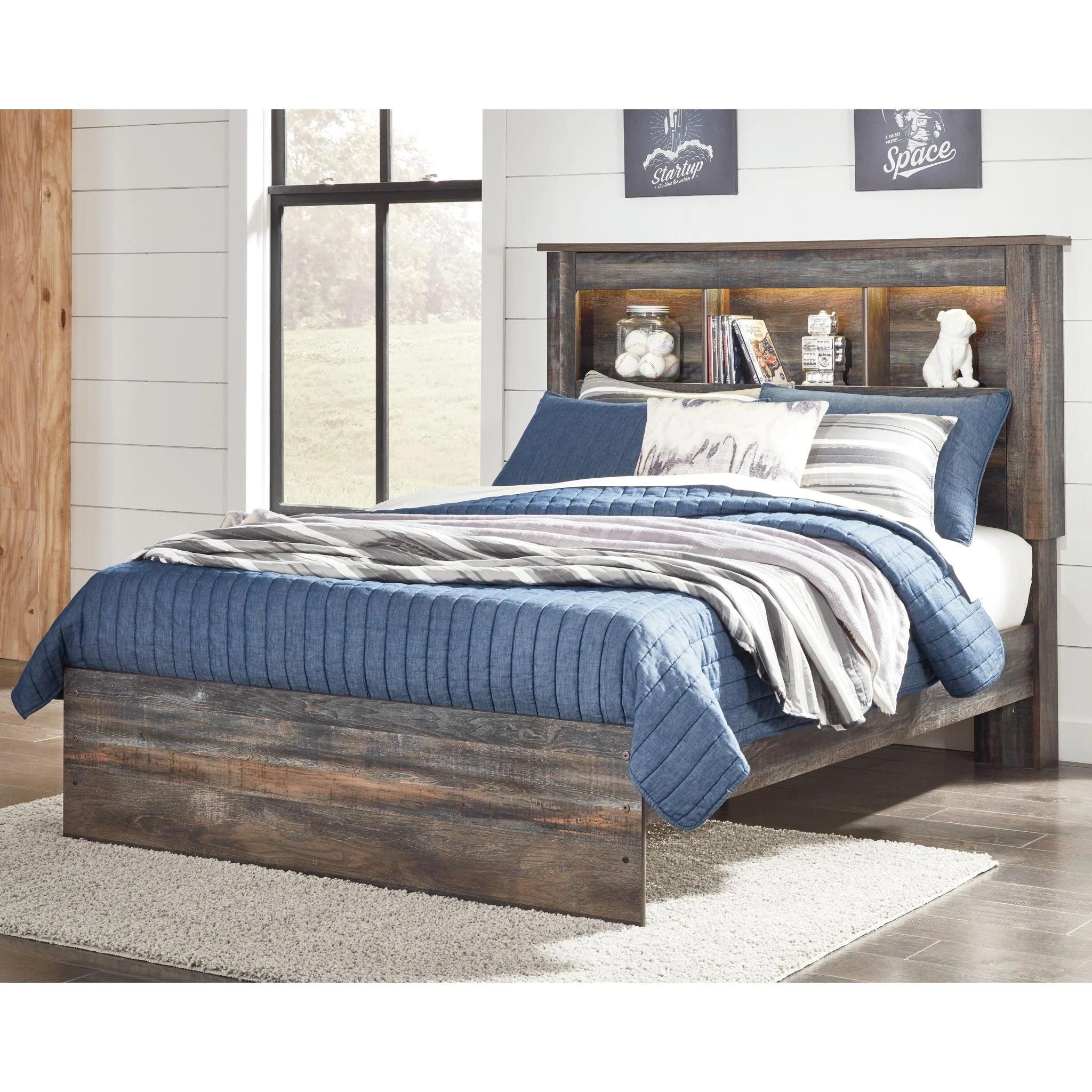 Drystan Full Bookcase Bed - Multi - Image 2