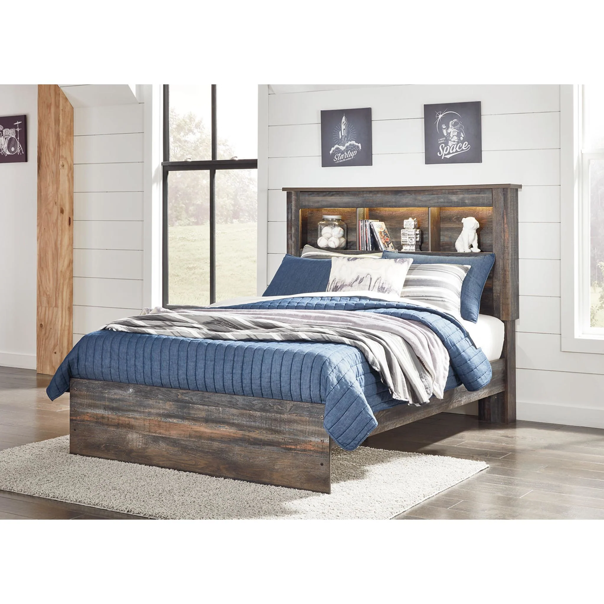 Drystan Full Bookcase Bed - Multi - Image 9
