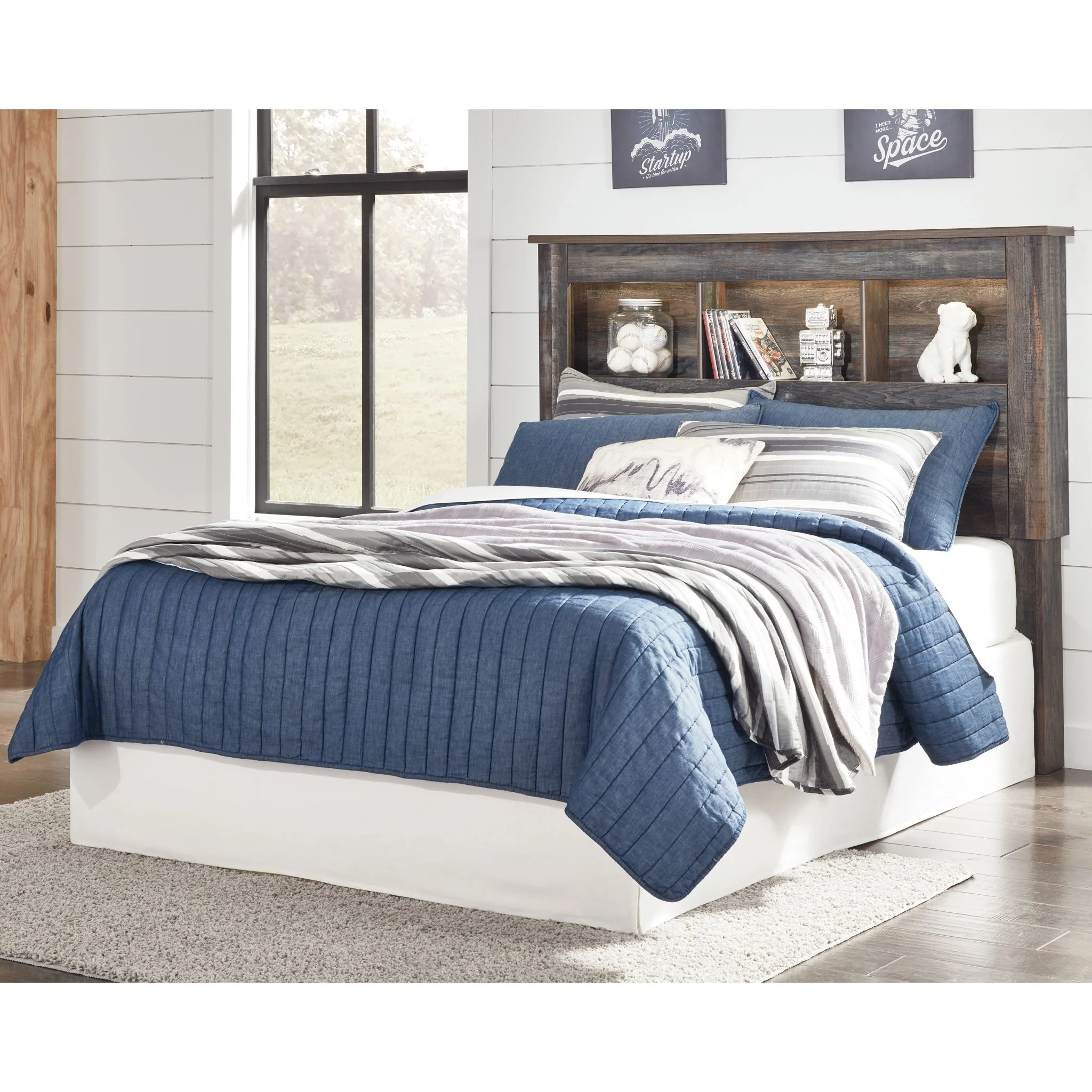 Drystan Full Bookcase Headboard - Multi - Image 2