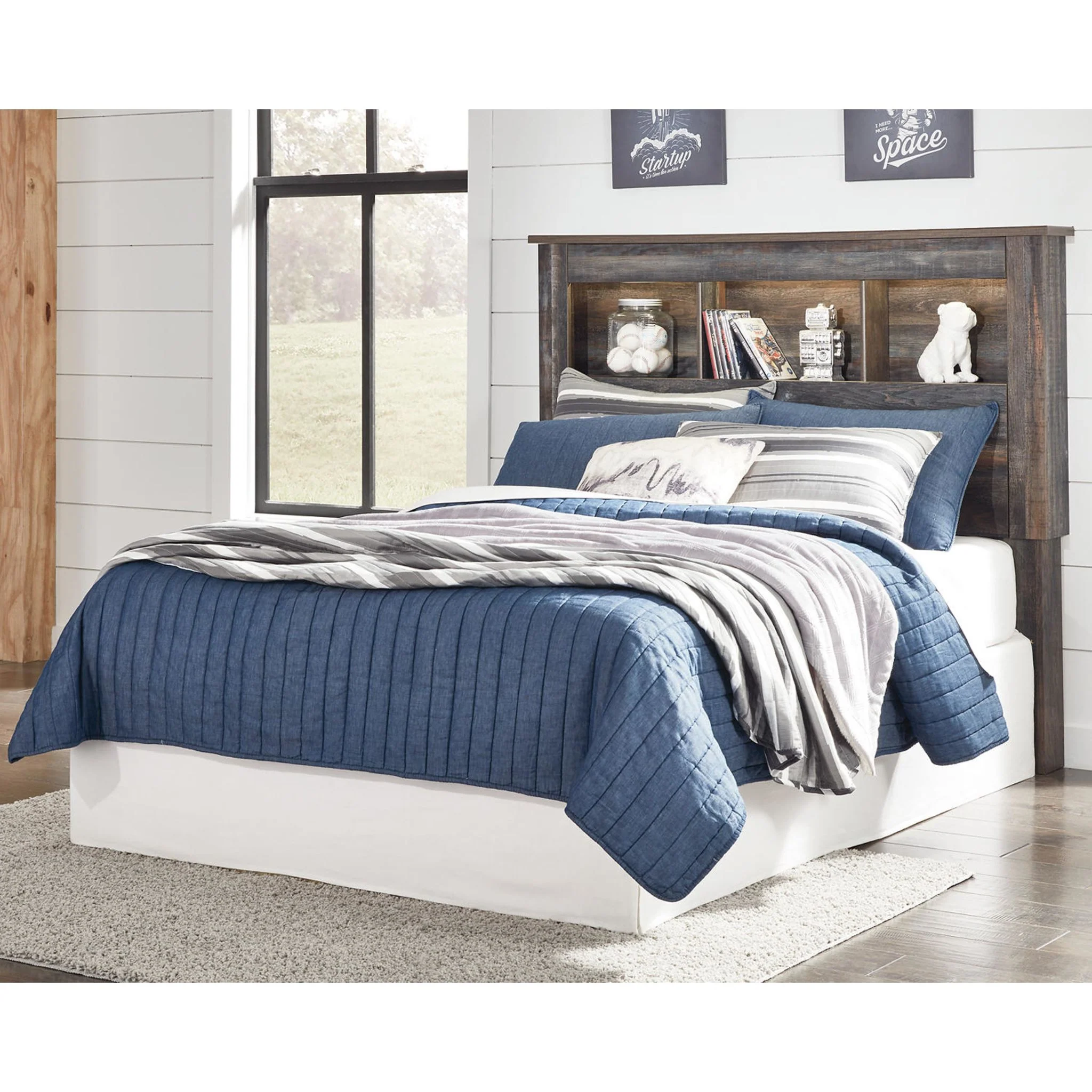 Drystan Full Bookcase Headboard - Multi - Image 4