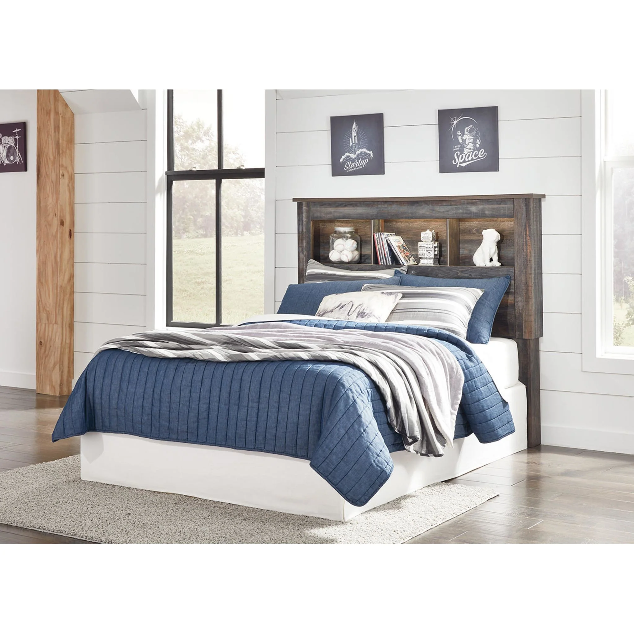 Drystan Full Bookcase Headboard - Multi - Image 6