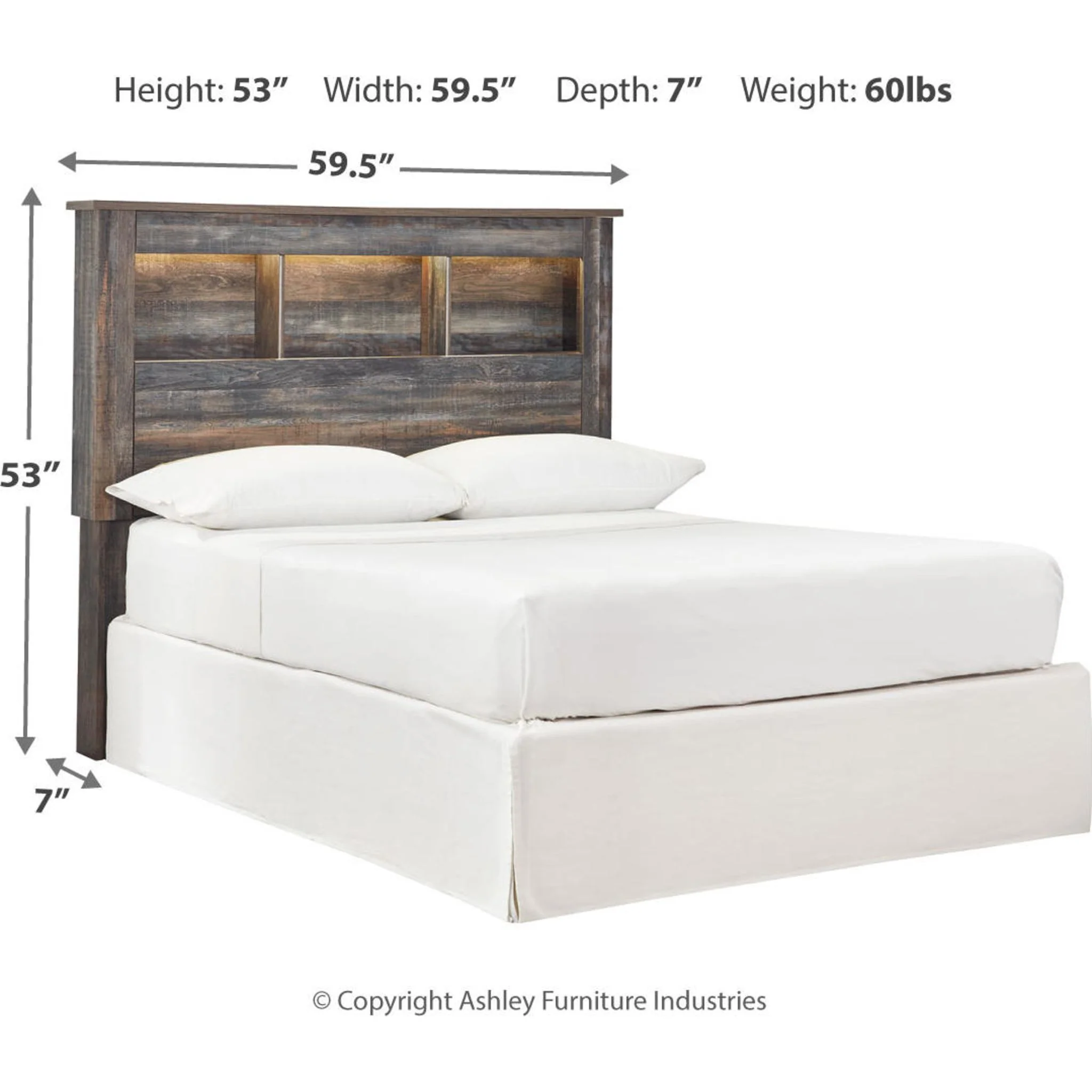 Drystan Full Bookcase Headboard - Multi - Image 7