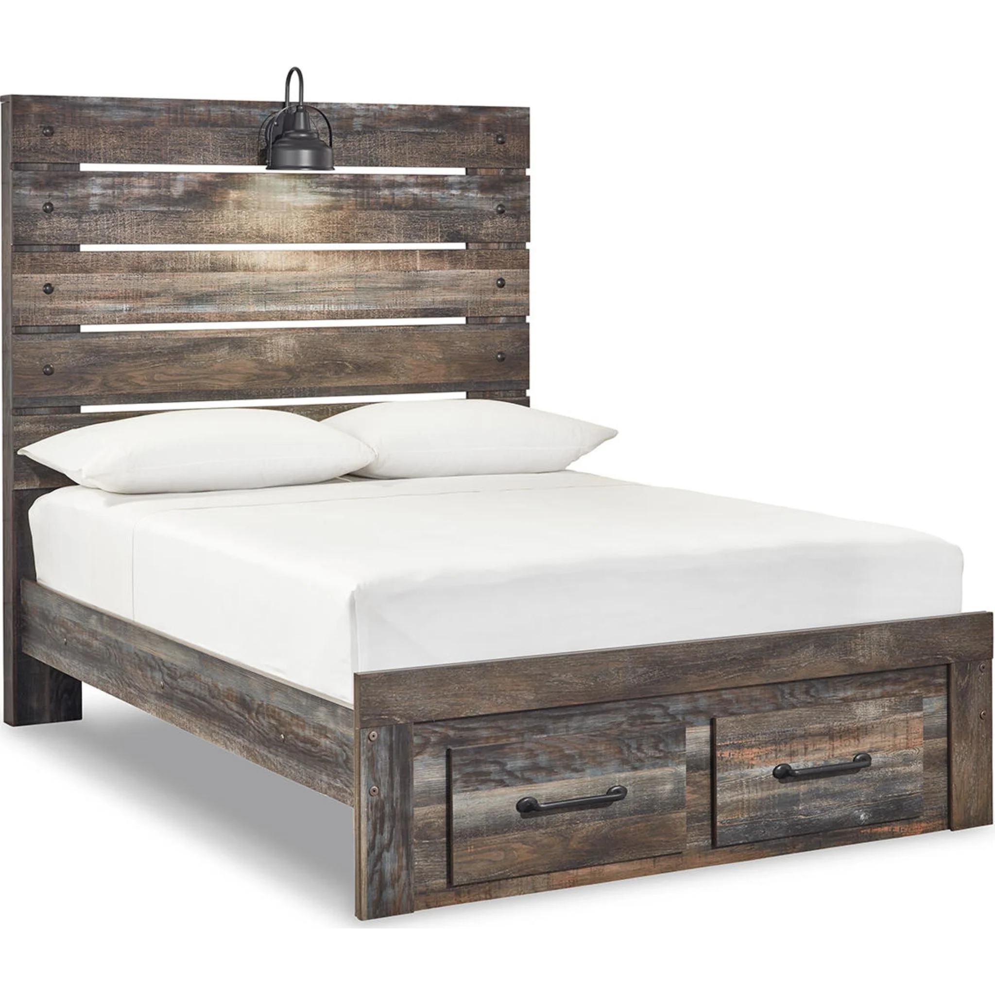 Drystan Full Panel Bed with Footboard Storage - Image 8