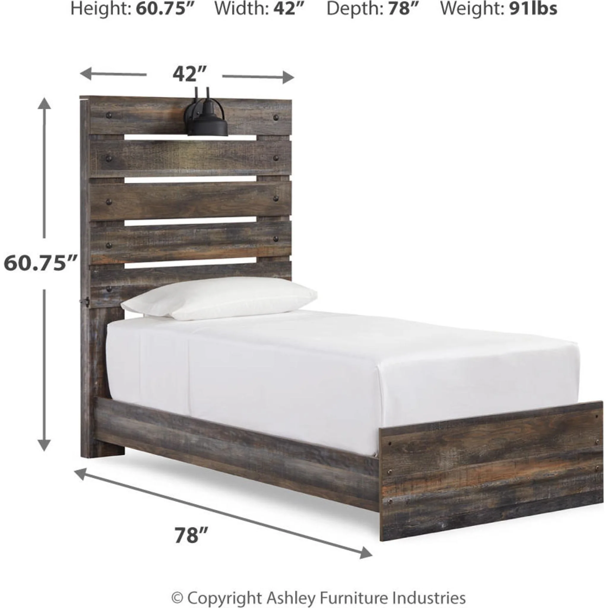 Drystan Panel Bed - Multi - Image 11