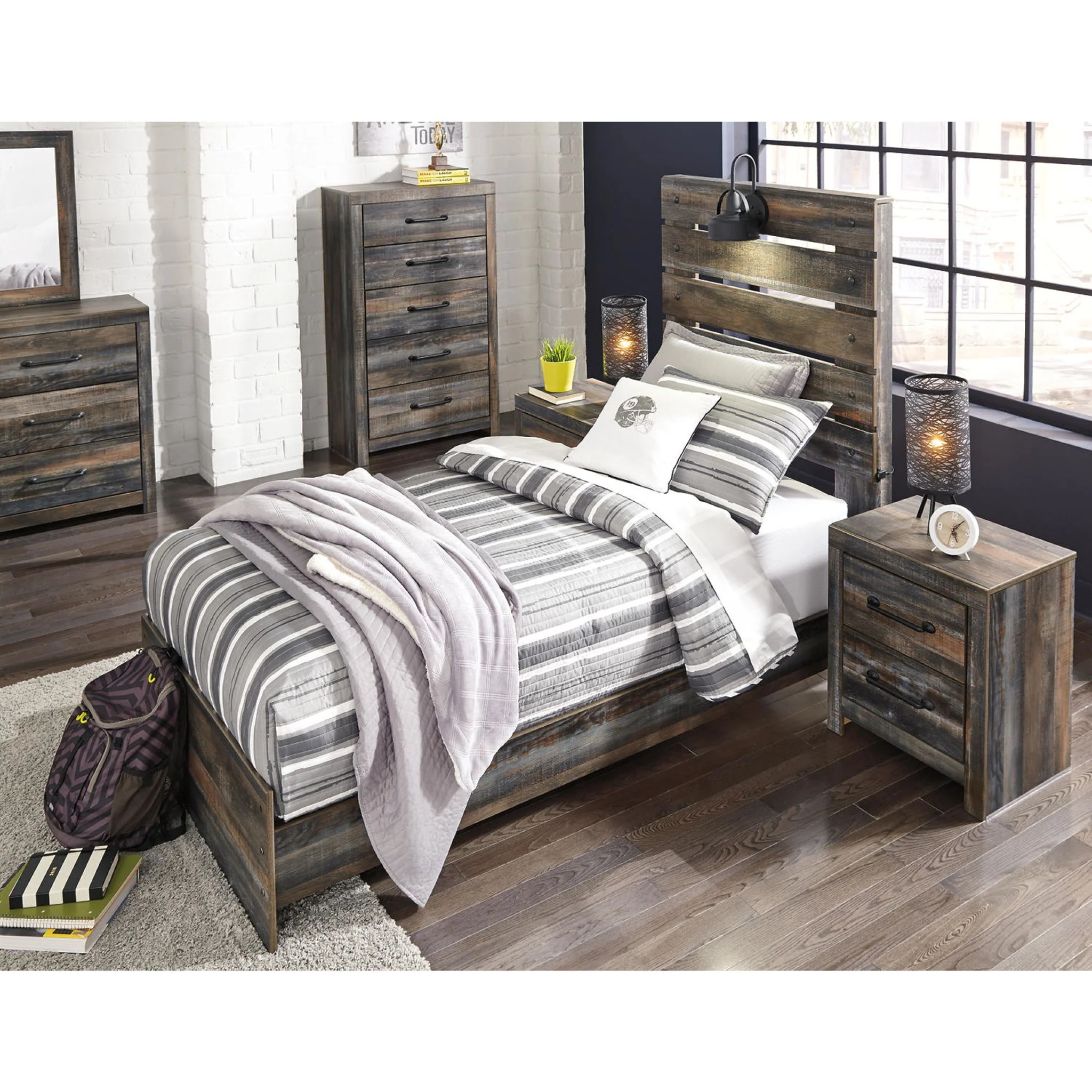 Drystan Panel Bed - Multi - Image 13