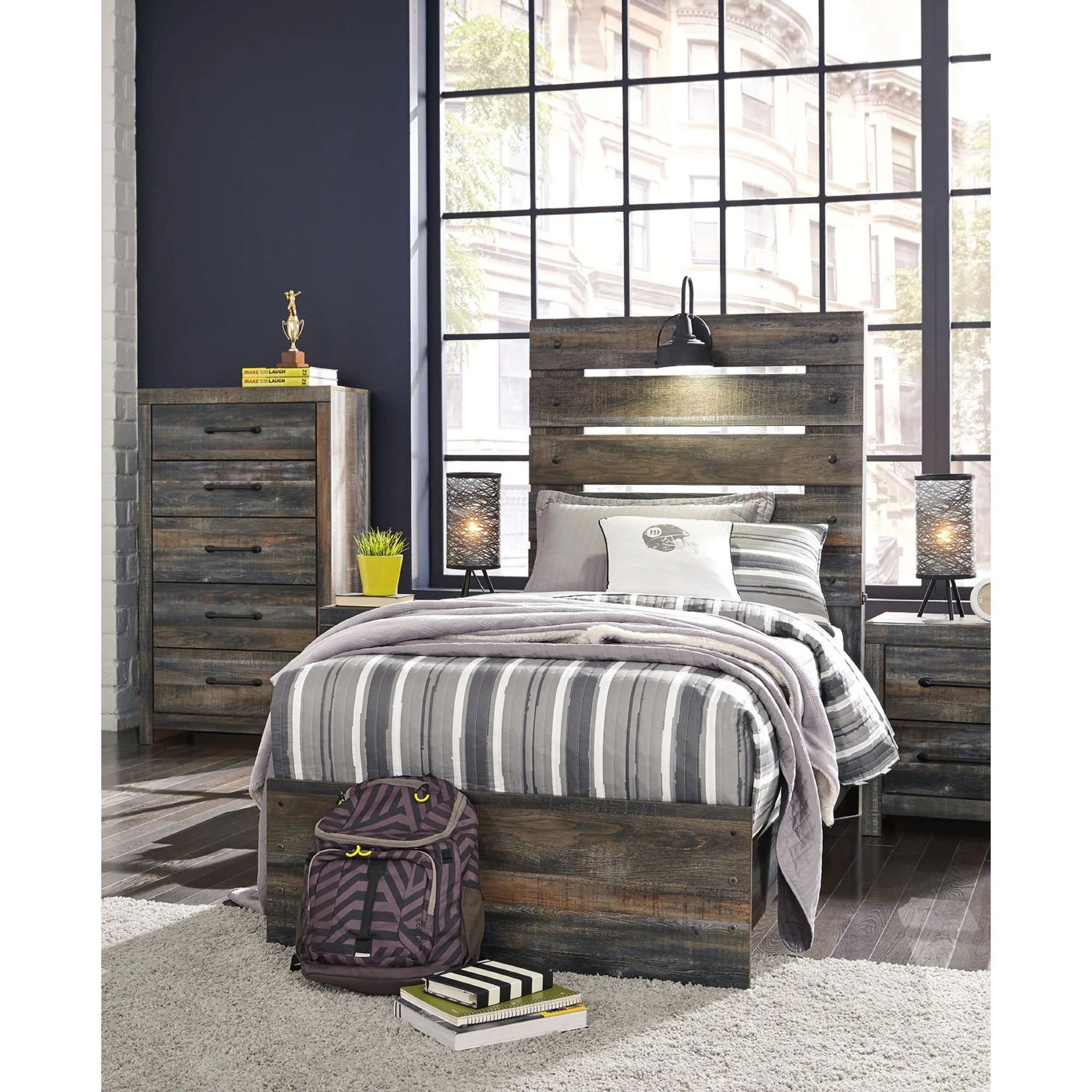 Drystan Panel Bed - Multi - Image 14