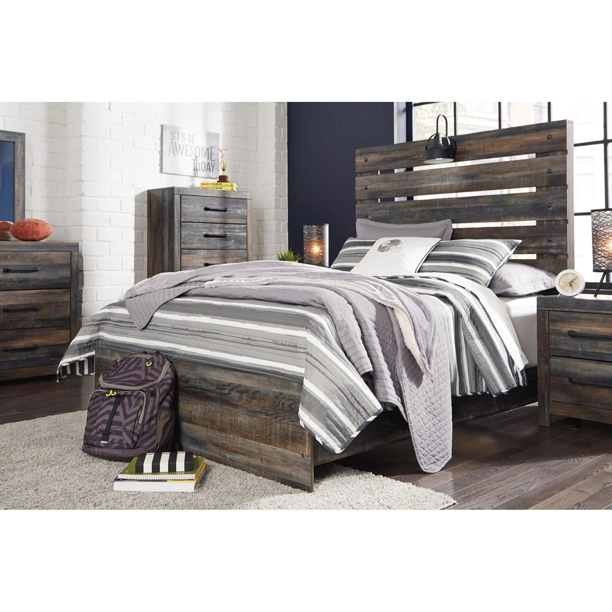 Drystan Panel Bed - Multi - Image 25