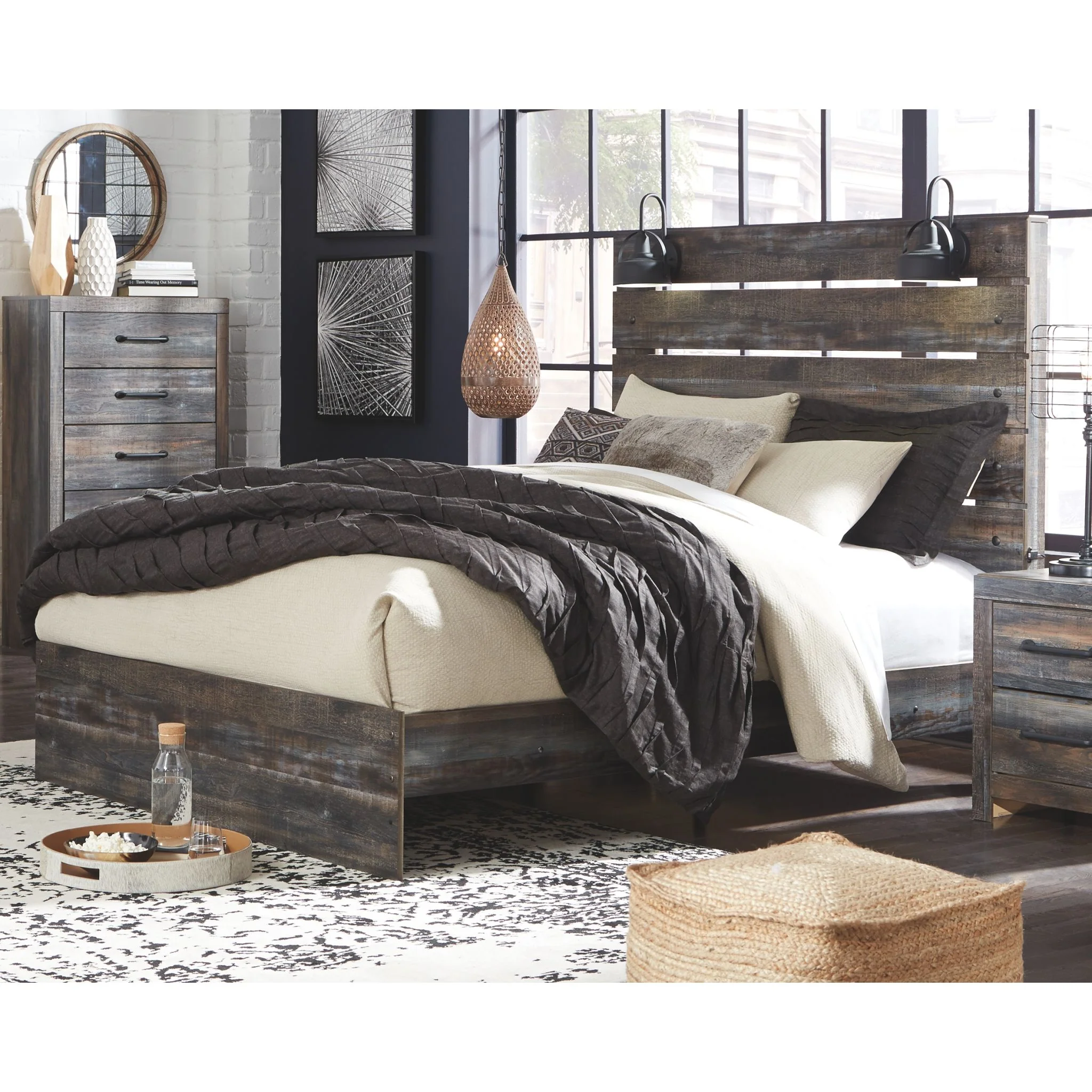 Drystan Panel Bed - Multi - Image 2