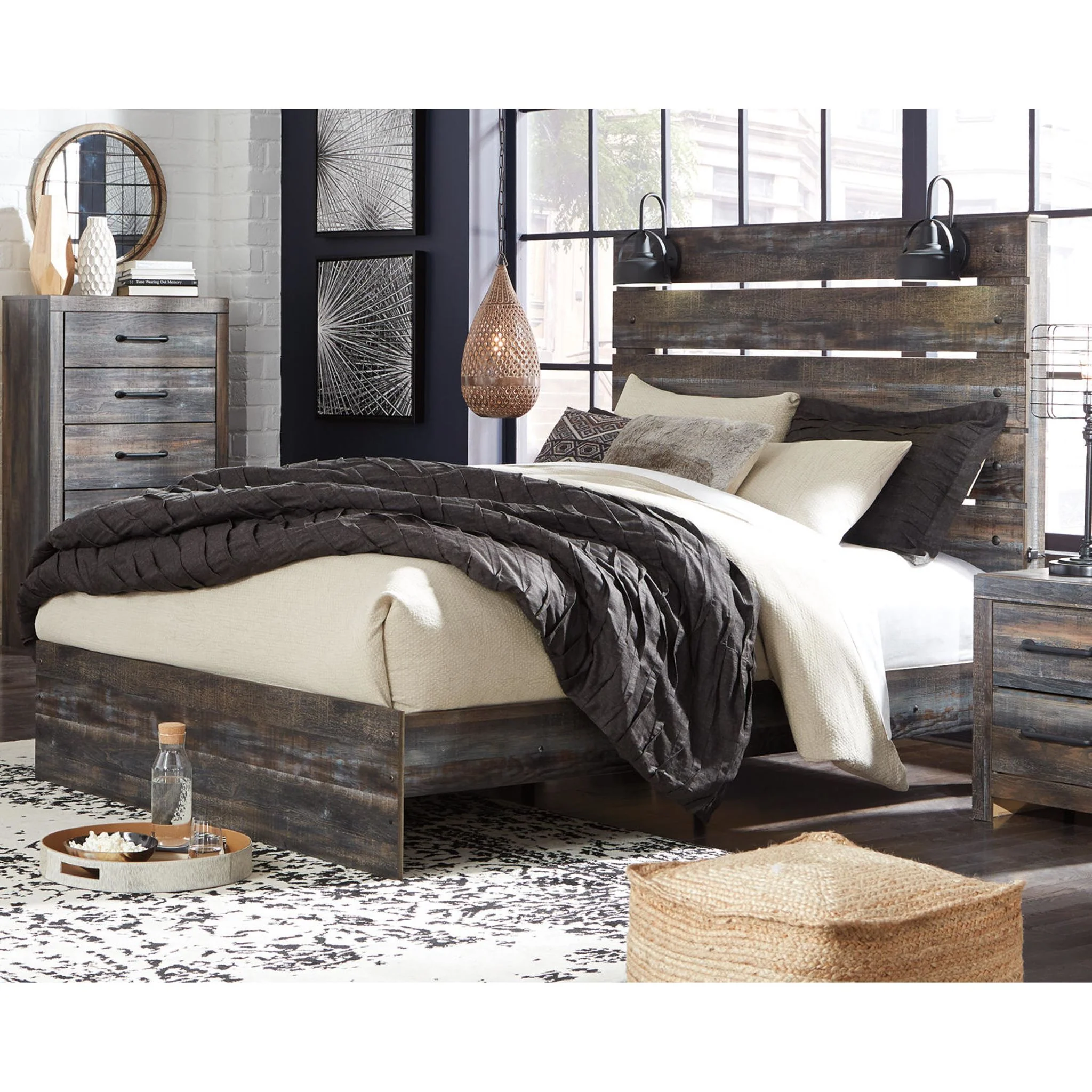 Drystan Panel Bed - Multi - Image 4