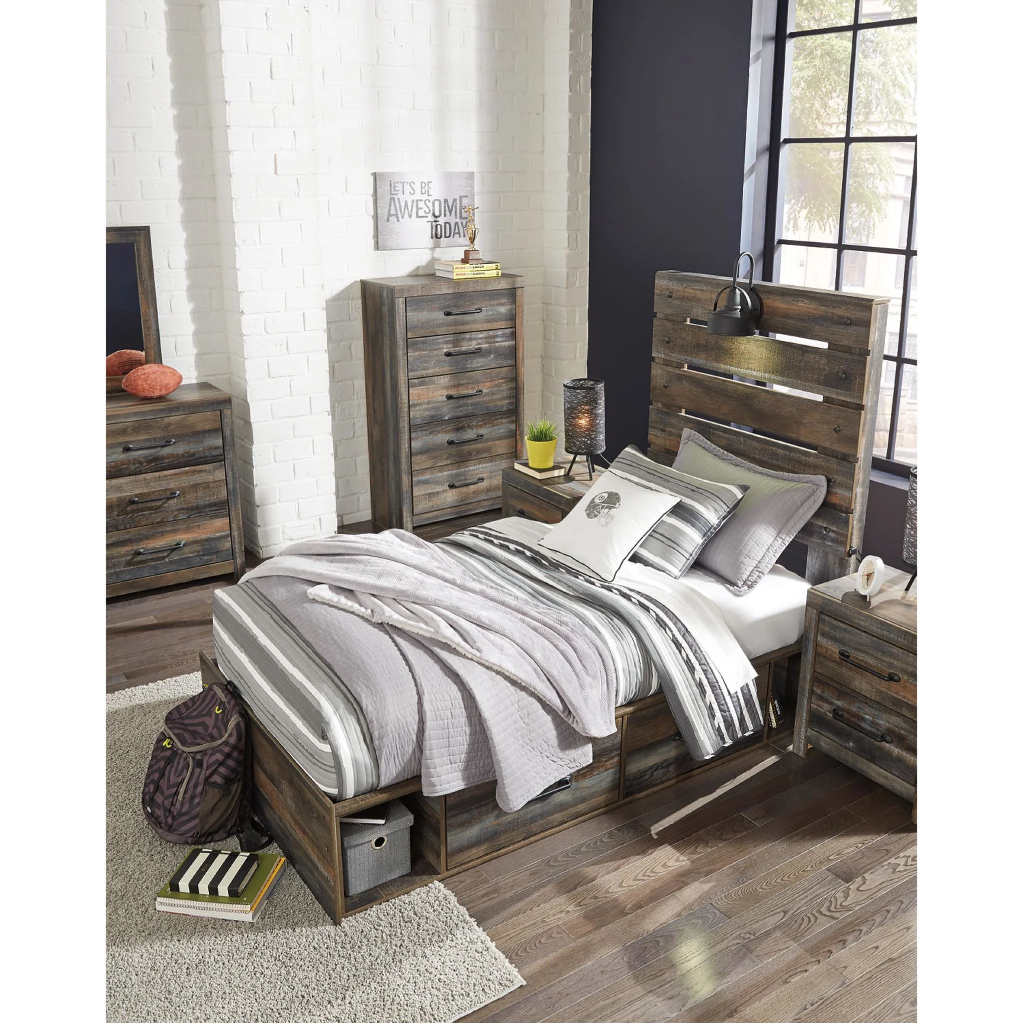 Drystan Panel Bed with 2 Drawer Storage - Multi - Image 53