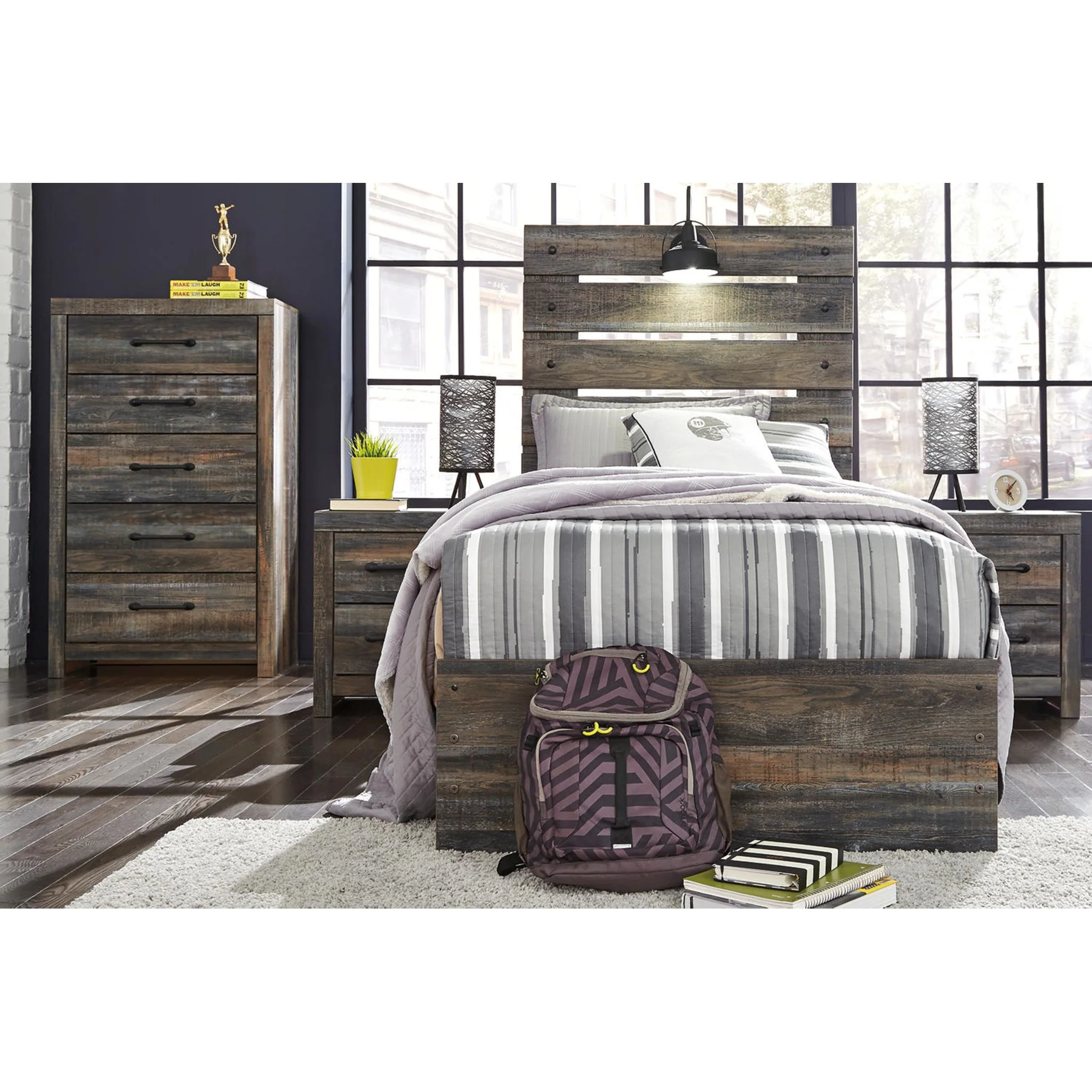Drystan Panel Bed with 2 Drawer Storage - Multi - Image 55