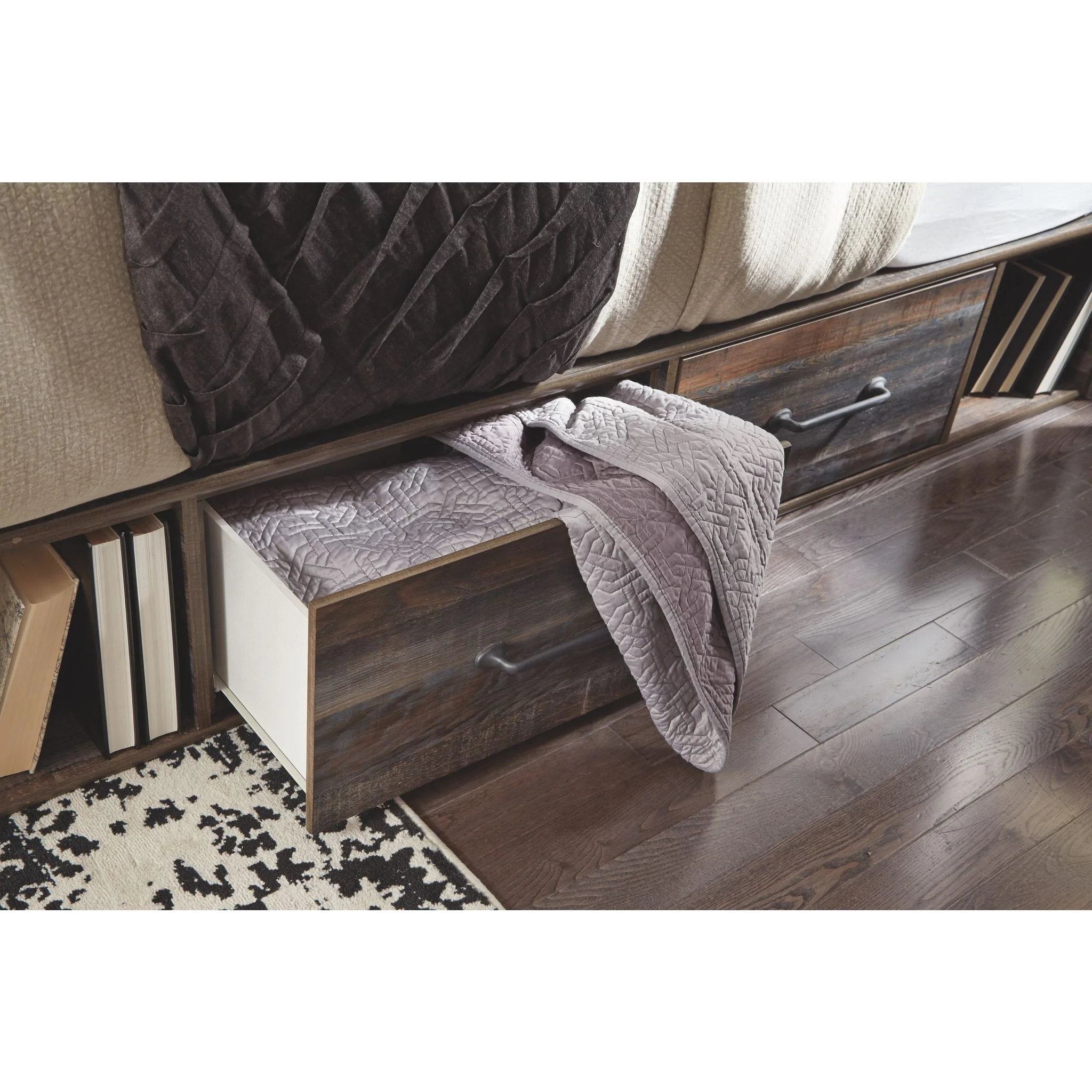 Drystan Panel Bed with 4 Drawer Storage - Multi - Image 34
