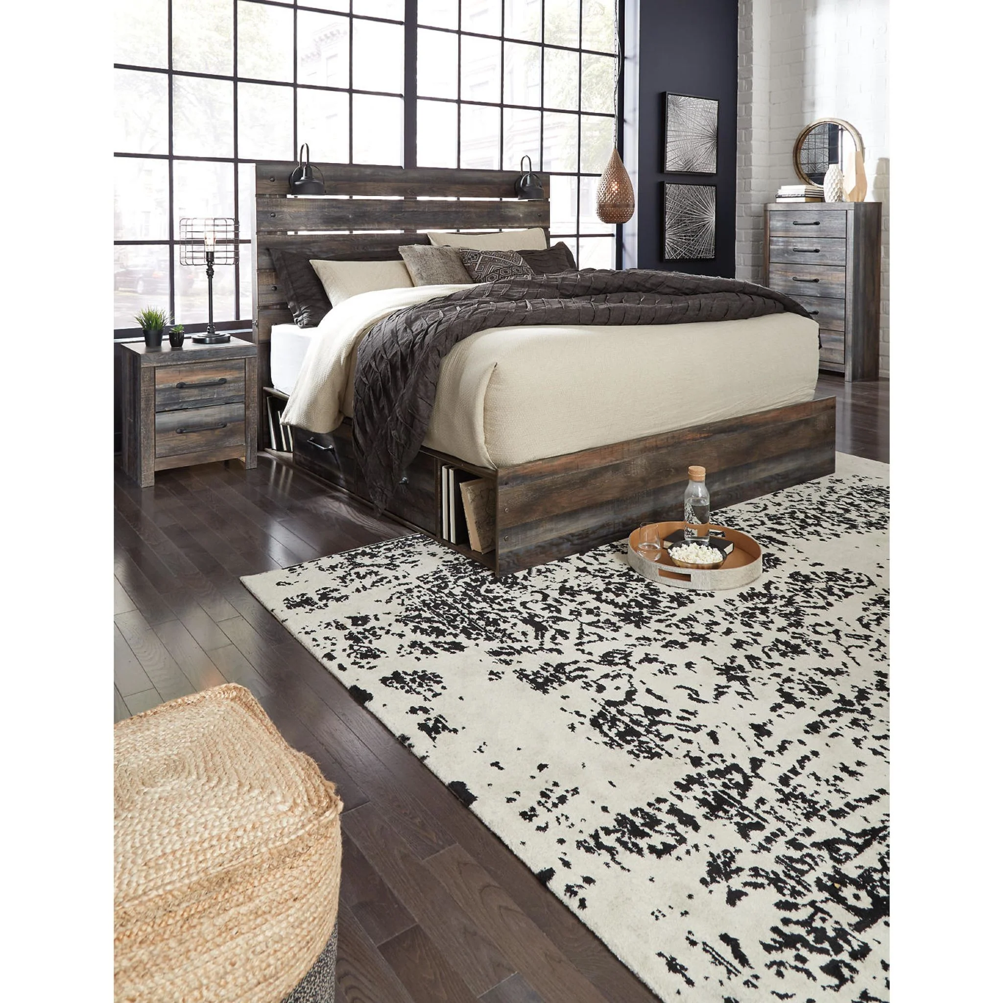 Drystan Panel Bed with 4 Drawer Storage - Multi - Image 21