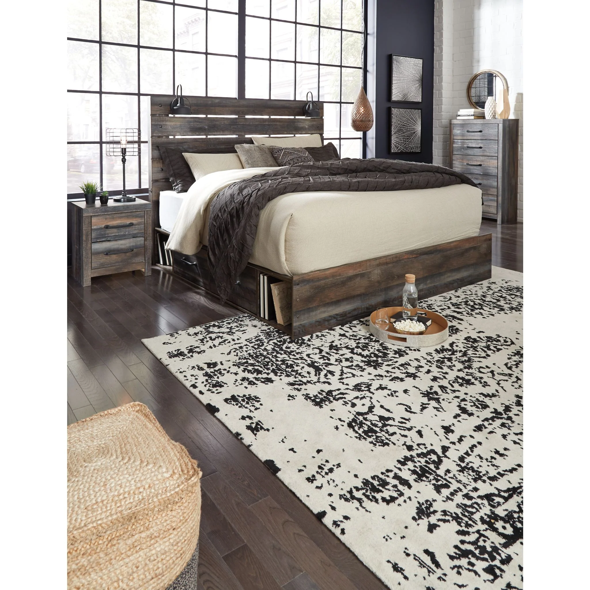 Drystan Panel Bed with 4 Drawer Storage - Multi - Image 26