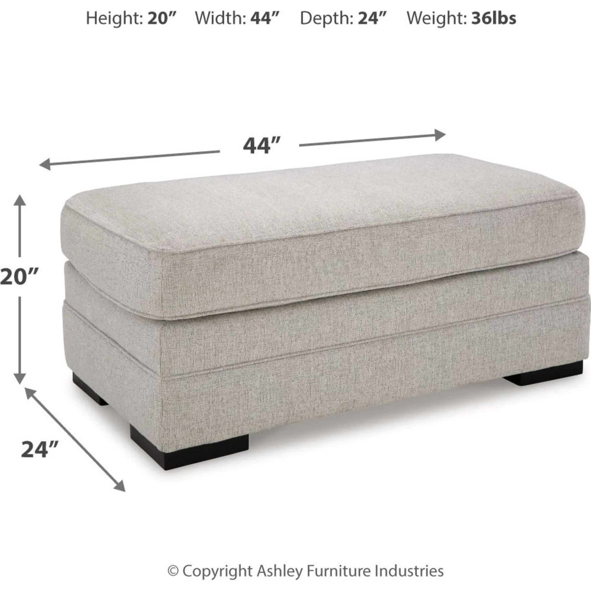 Eastonbridge Ottoman - Shadow - Image 3