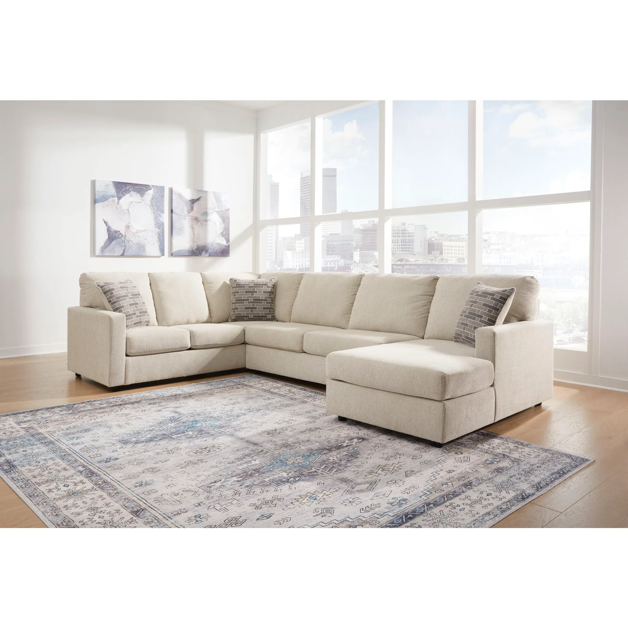 Edenfield 3 Piece Sectional with Chaise - Image 2