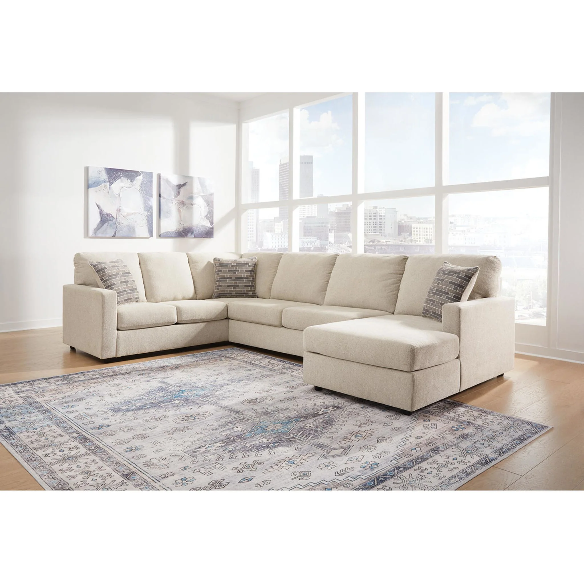 Edenfield 3 Piece Sectional with Chaise - Image 6