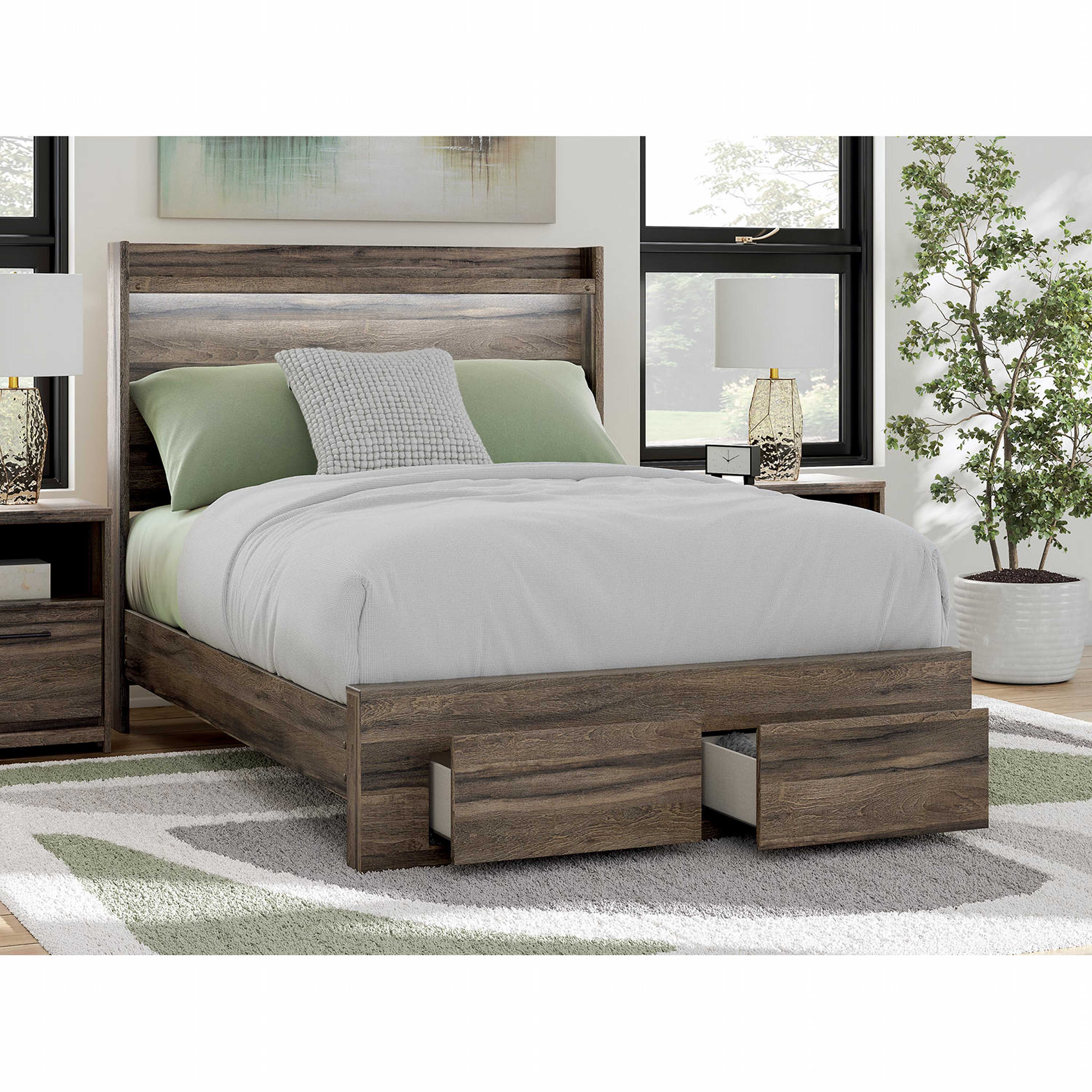 Elbrim Full Storage Bed - Brown - Image 2