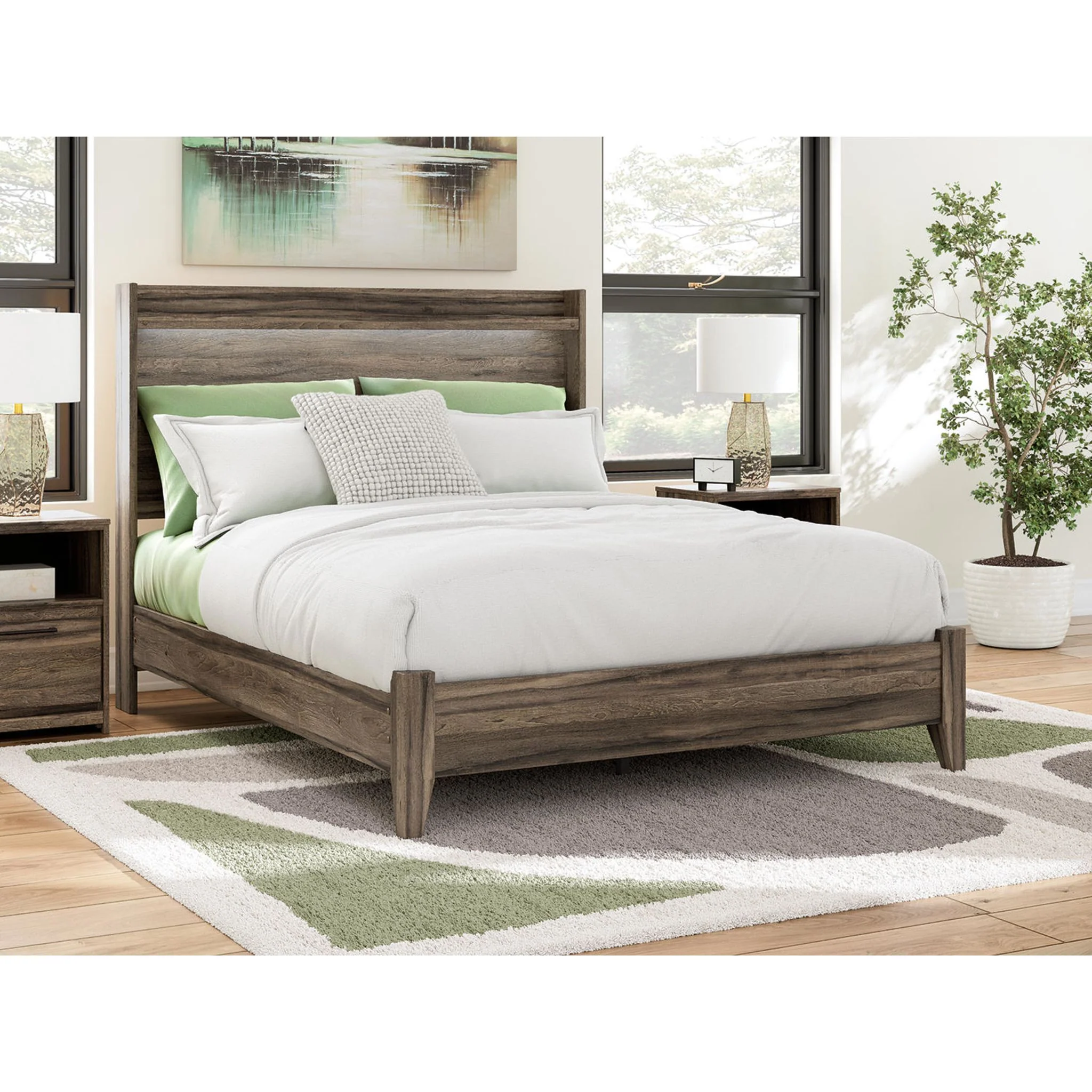 Elbrim Panel Bed - Brown - Image 2
