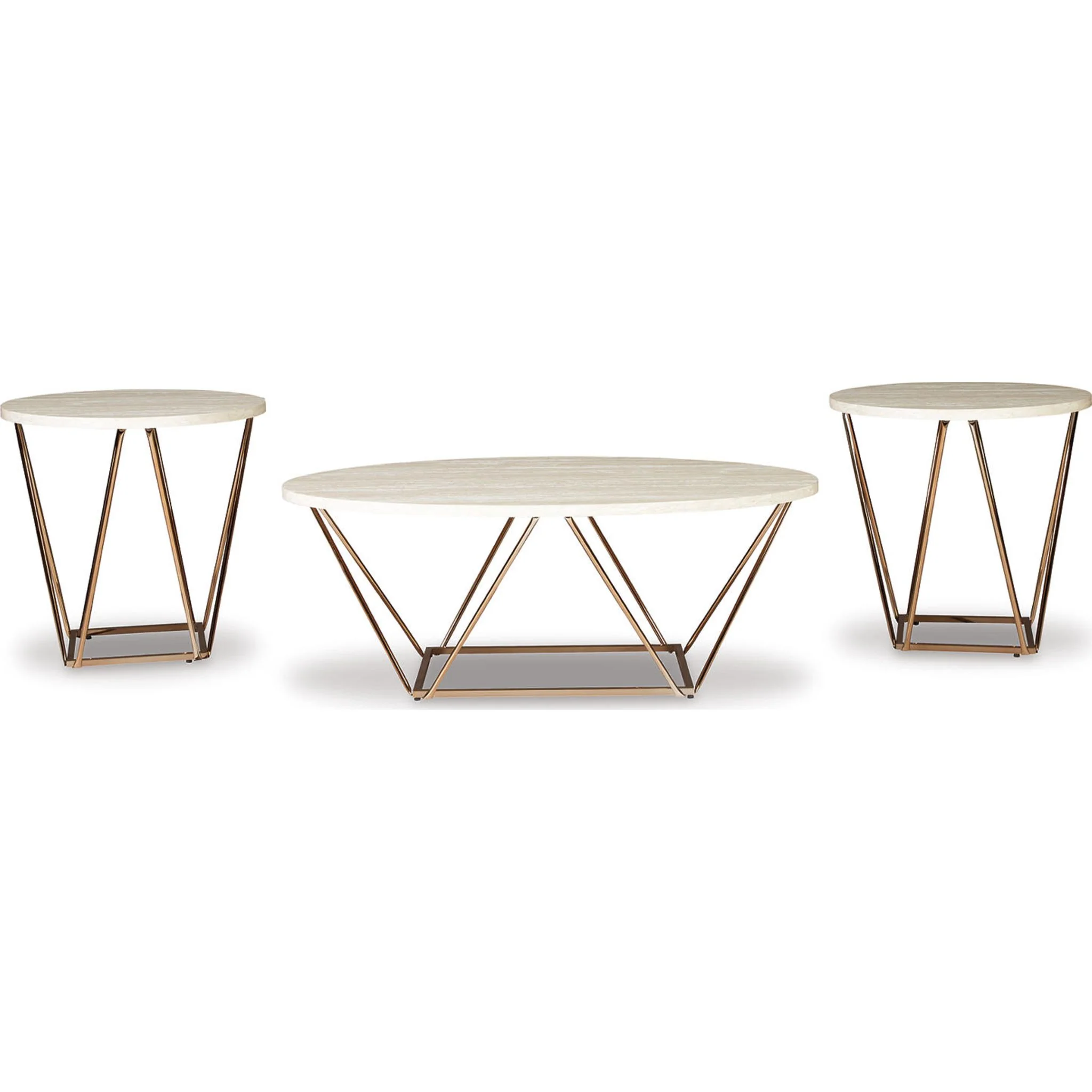 Elcott 3 Pack Tables - Two-tone - Image 7